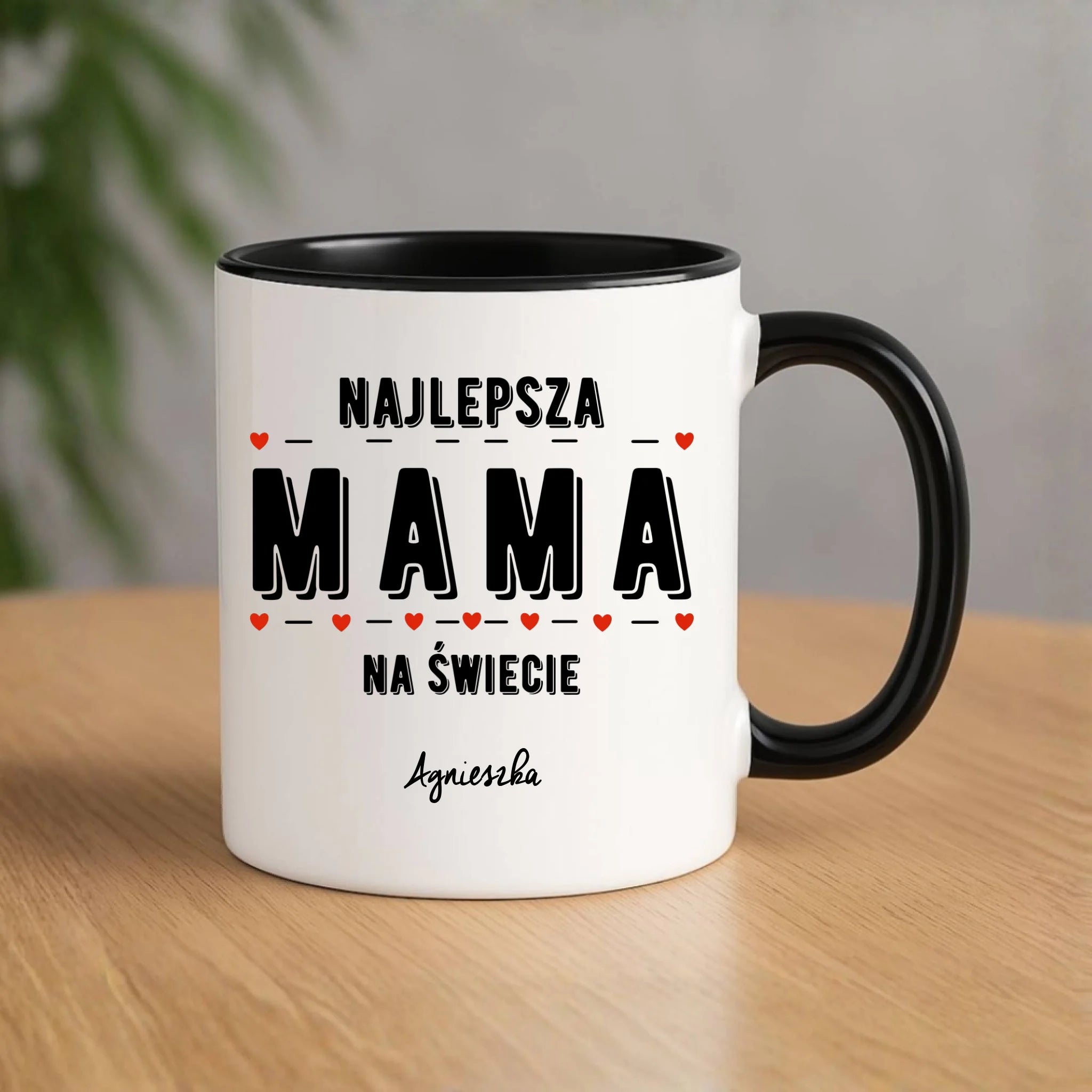Kubek z imieniem dla mamy - Najlepsza mama - personalizowany DM22 - StoryCups.pl