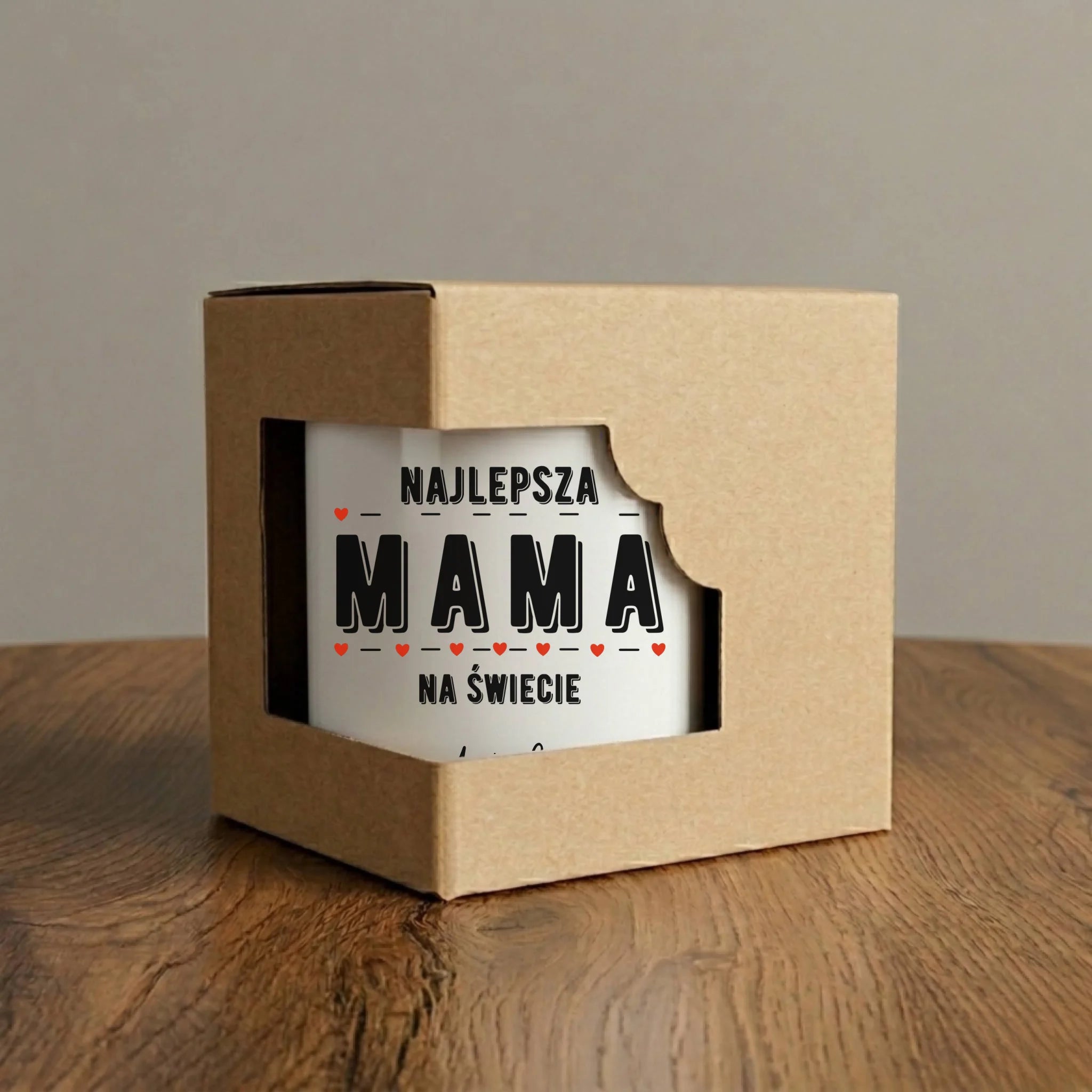 Kubek z imieniem dla mamy - Najlepsza mama - personalizowany DM22 - StoryCups.pl