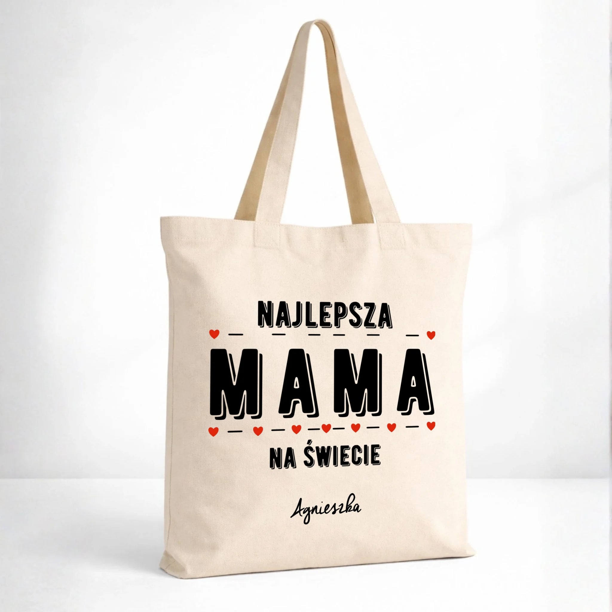 Torba z imieniem dla mamy - Najlepsza mama - personalizowana DM22 - StoryCups.pl