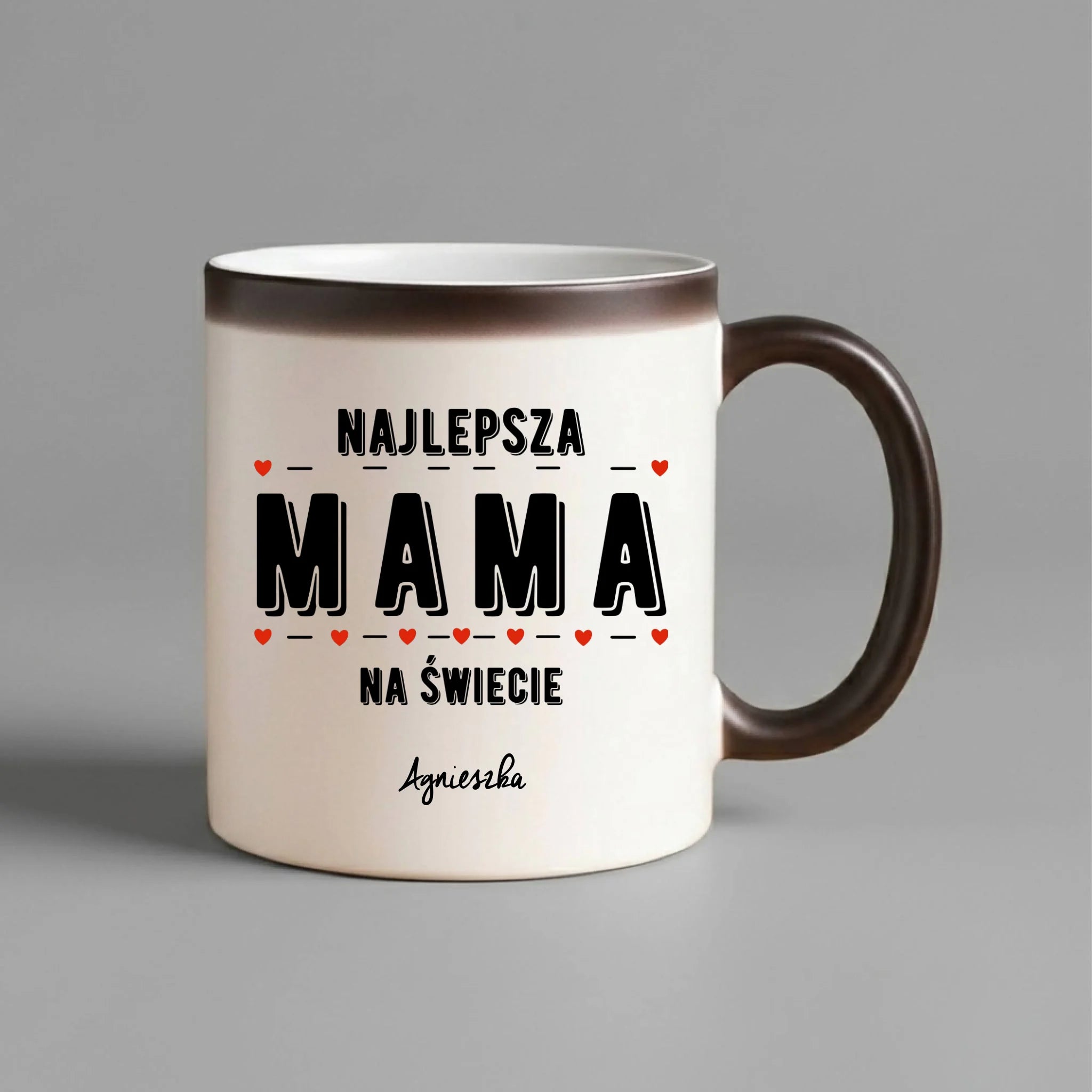Kubek magiczny z imieniem dla mamy - Najlepsza mama - personalizowany DM22 - StoryCups.pl