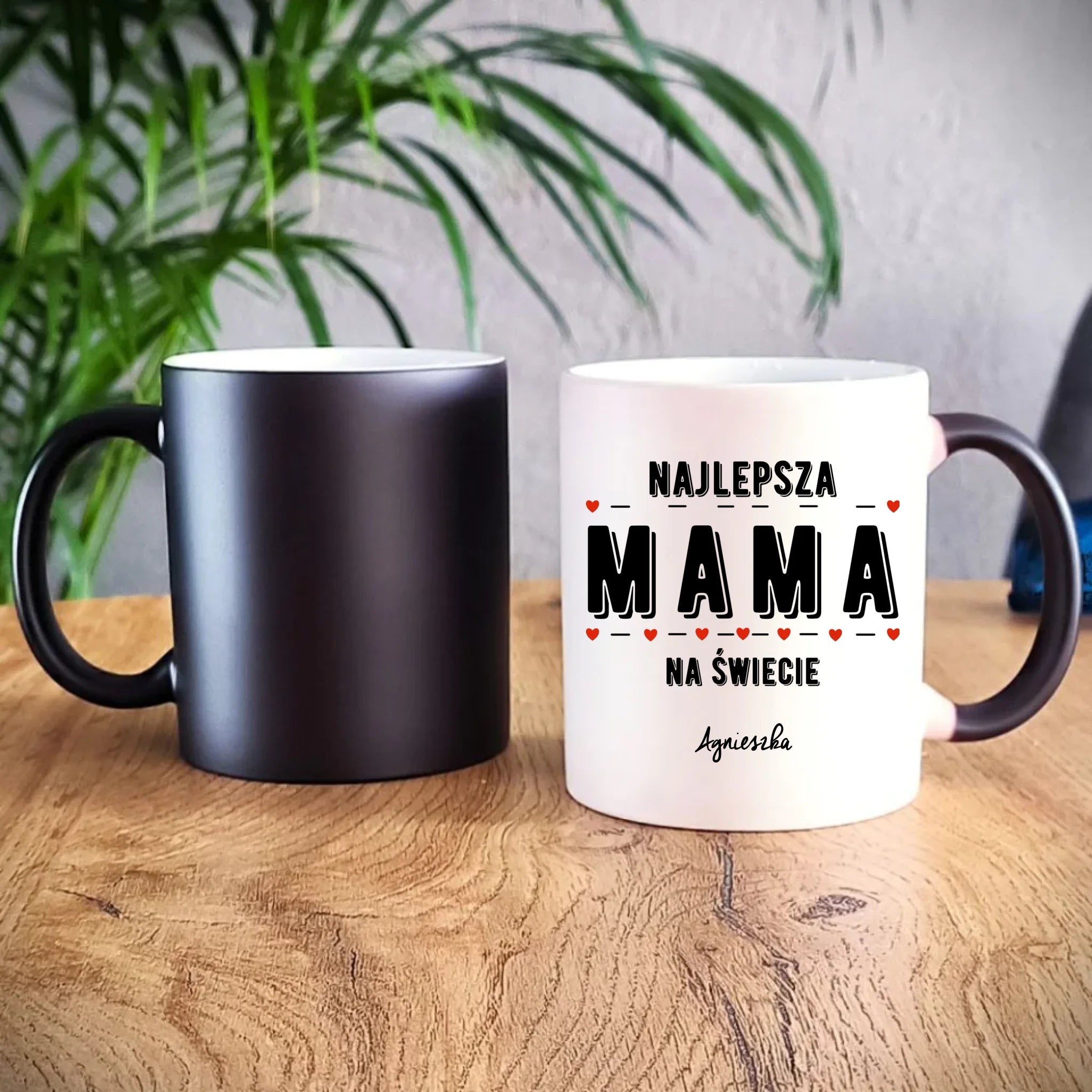 Kubek magiczny z imieniem dla mamy - Najlepsza mama - personalizowany DM22 - StoryCups.pl
