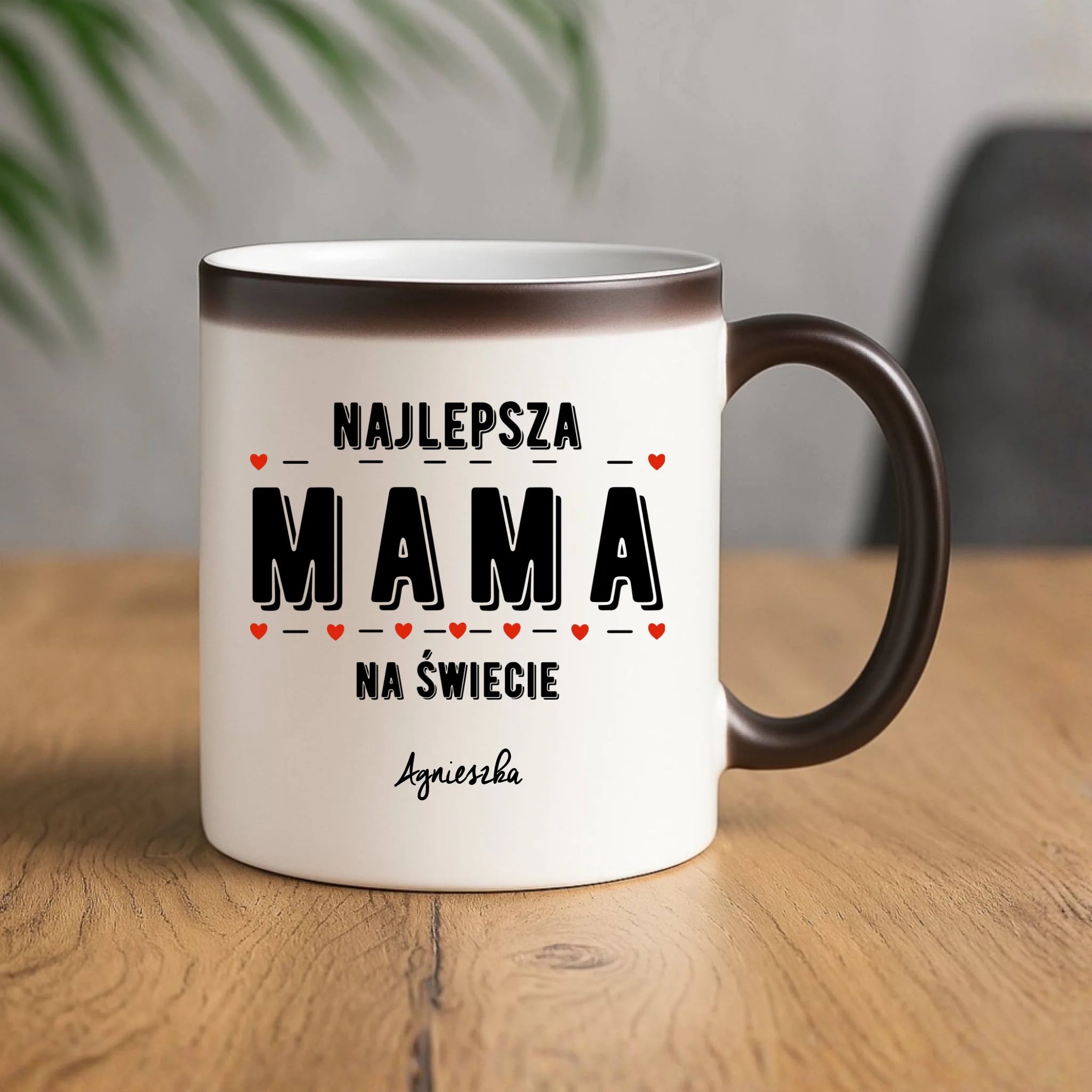 Kubek magiczny z imieniem dla mamy - Najlepsza mama - personalizowany DM22 - StoryCups.pl
