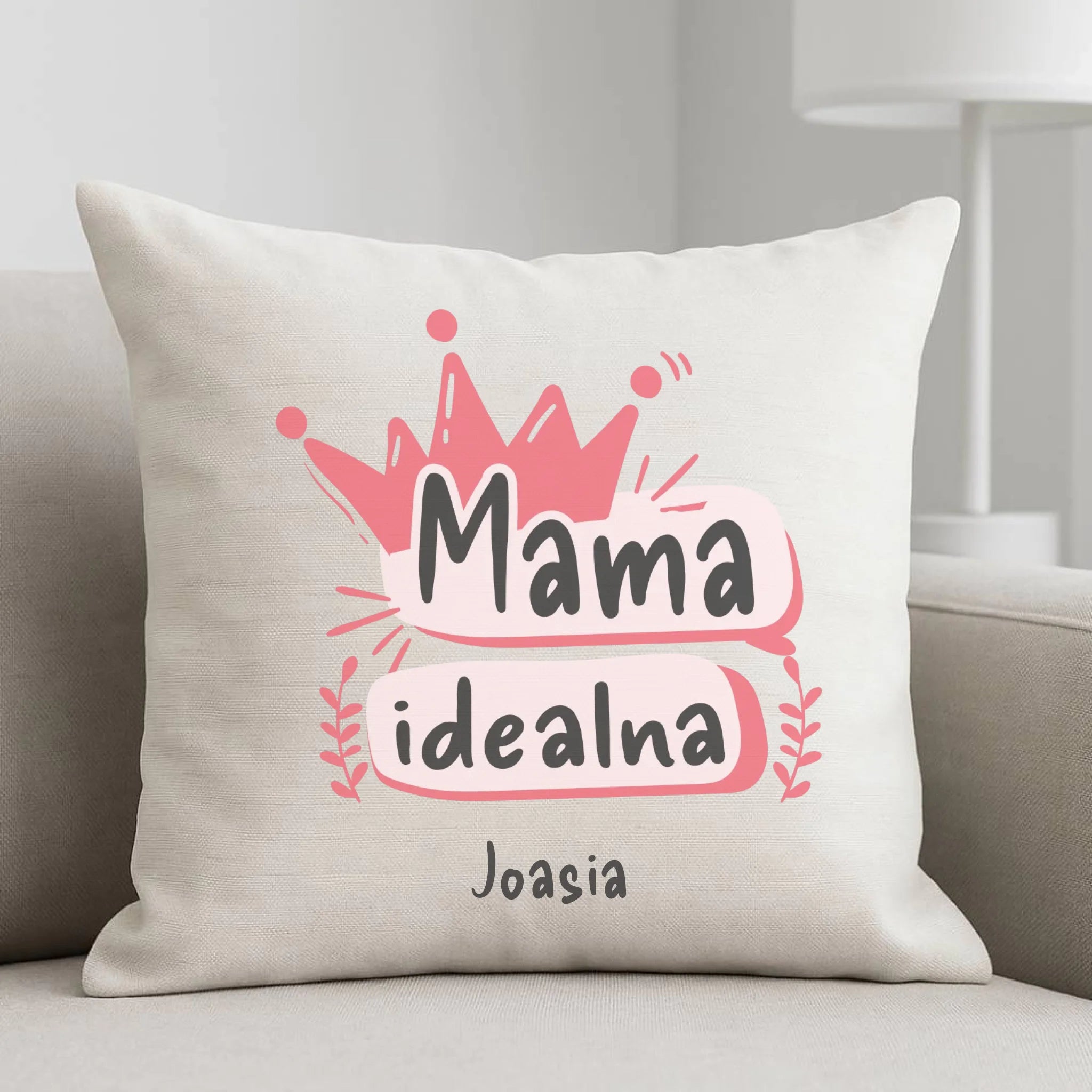 Poduszka dla mamy - Mama idealna - personalizowana DM23 - StoryCups.pl