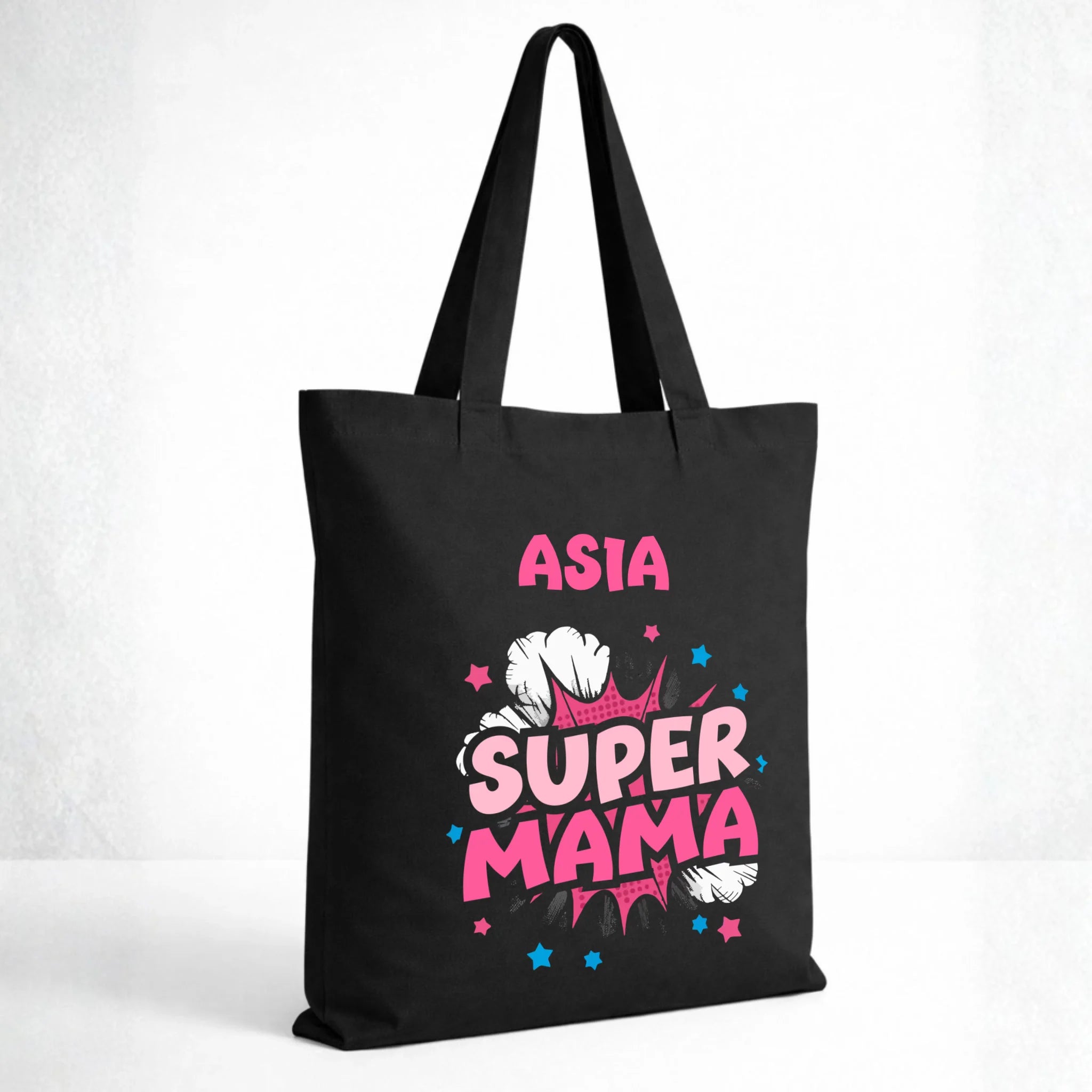 Torba dla mamy z imieniem - Super Mama - personalizowana DM24 - StoryCups.pl
