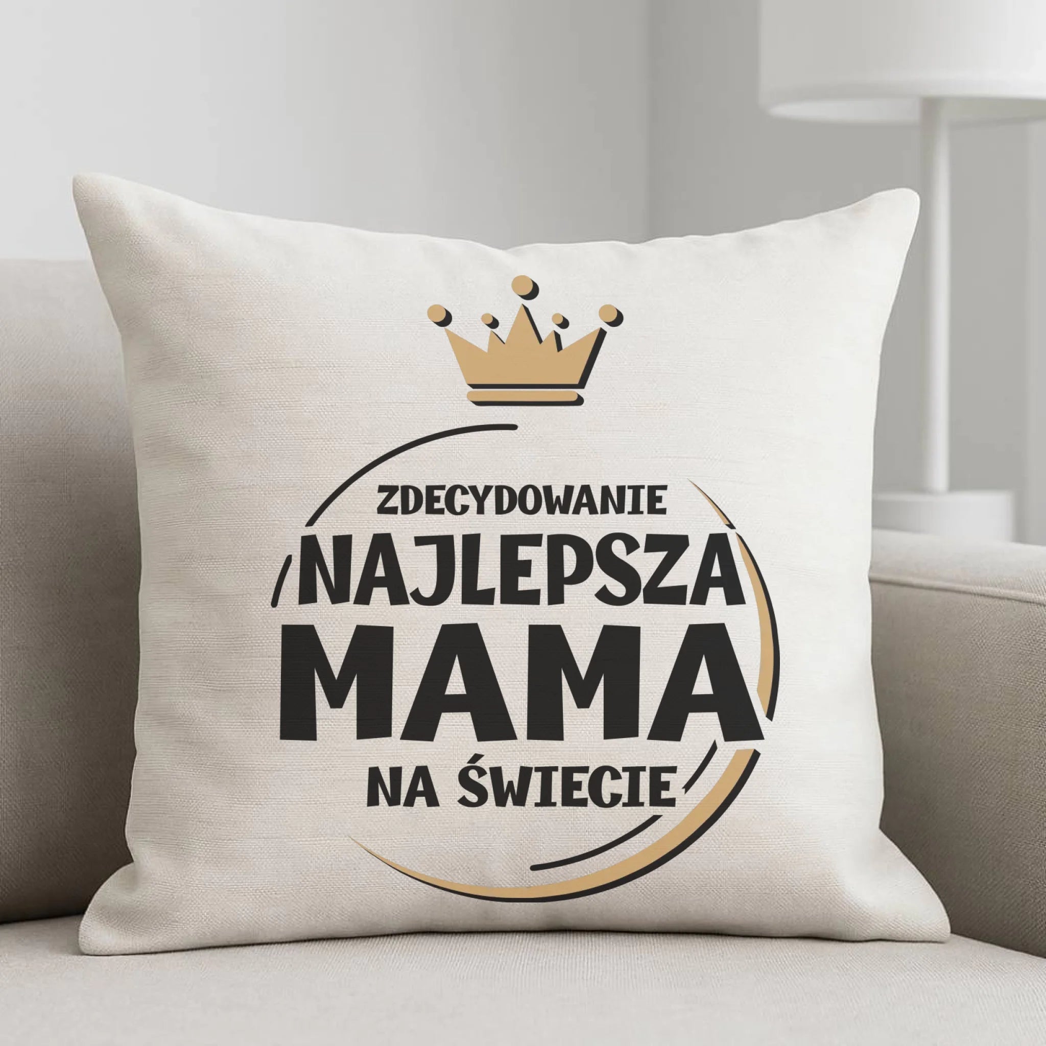 Poduszka dla mamy - Zdecydowanie najlepsza mama na świecie DM25 - StoryCups.pl