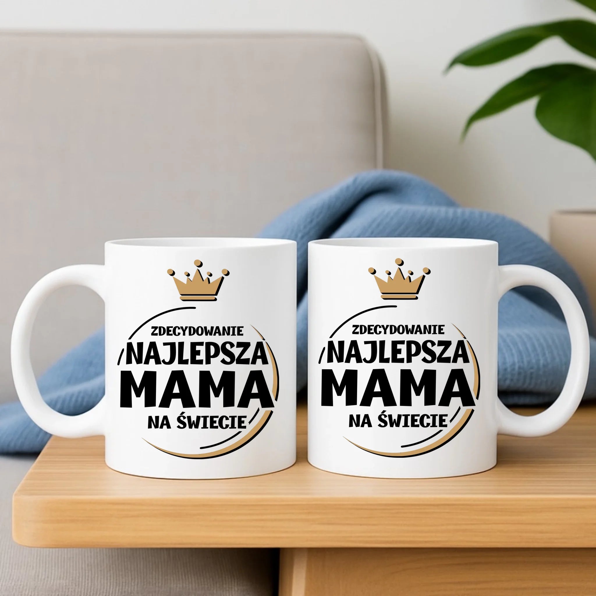 Zestaw poduszka i kubek dla mamy - Zdecydowanie najlepsza mama na świecie DM25 - StoryCups.pl