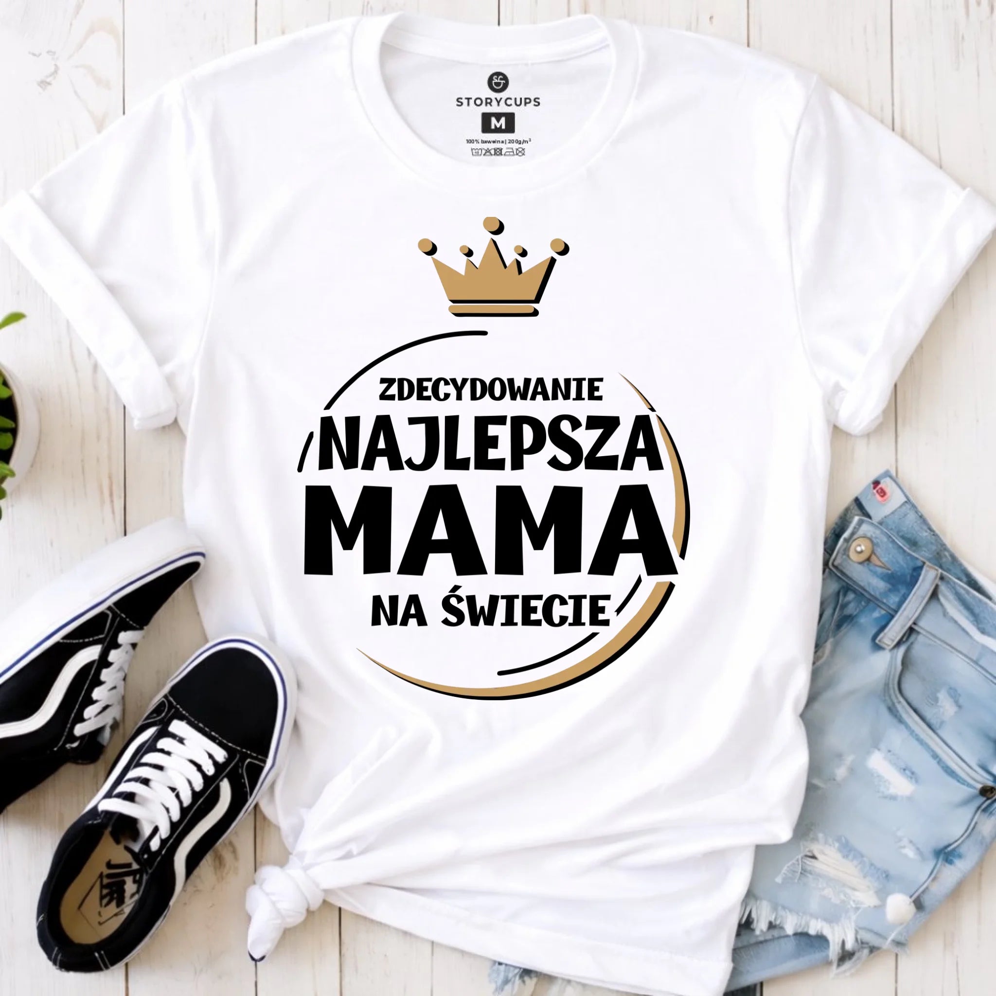 Koszulka dla mamy - Zdecydowanie najlepsza mama na świecie DM25 - StoryCups.pl