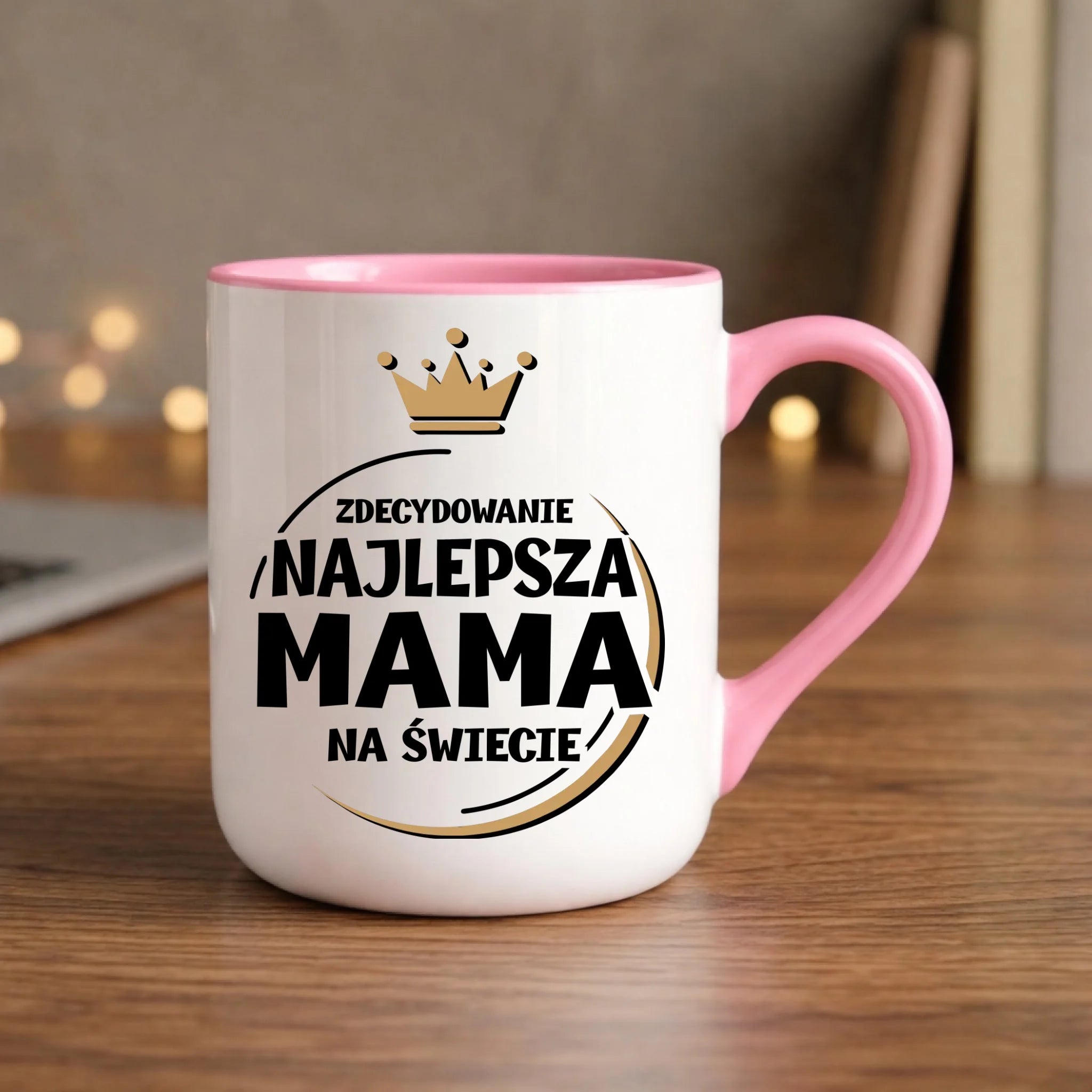 Kubek elegant dla mamy - Zdecydowanie najlepsza mama na świecie DM25 - StoryCups.pl