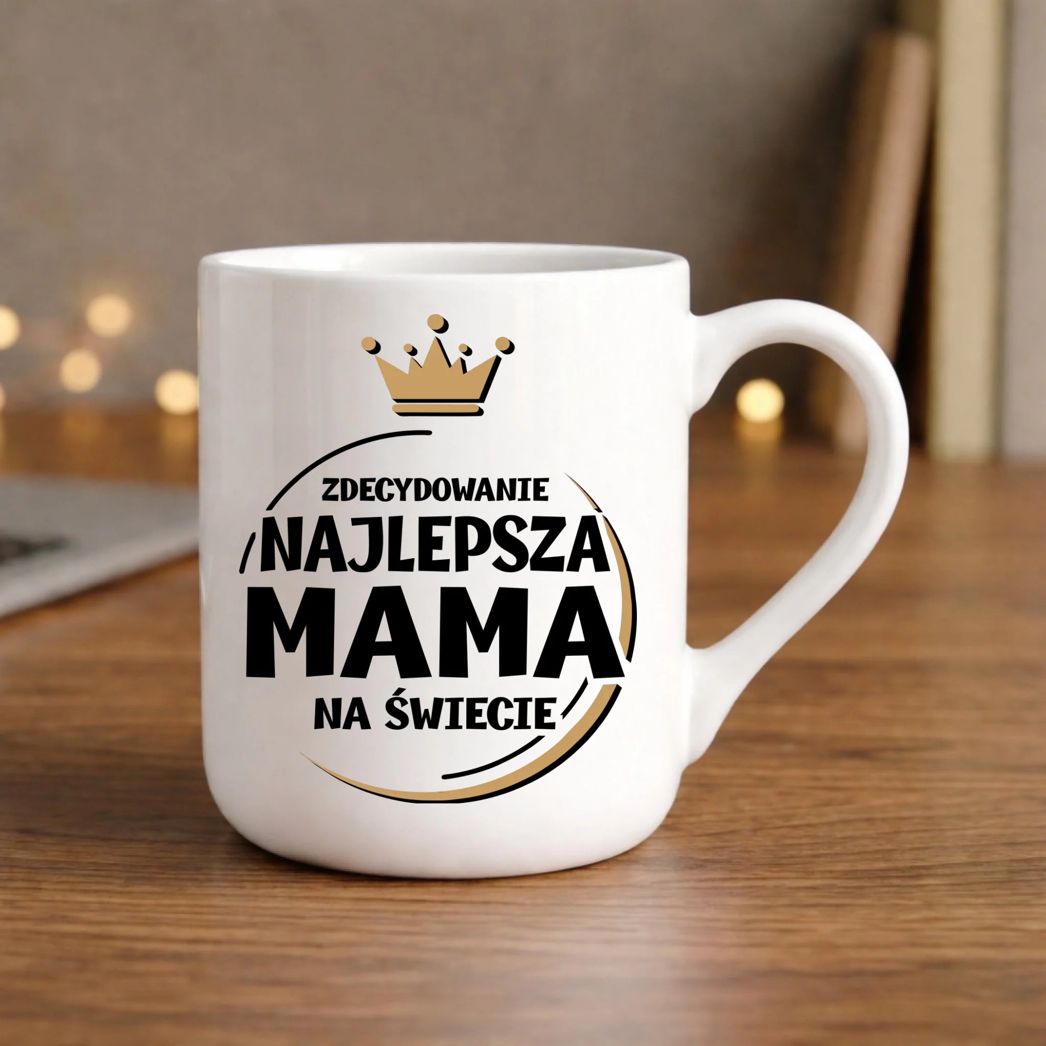 Kubek elegant dla mamy - Zdecydowanie najlepsza mama na świecie DM25 - StoryCups.pl