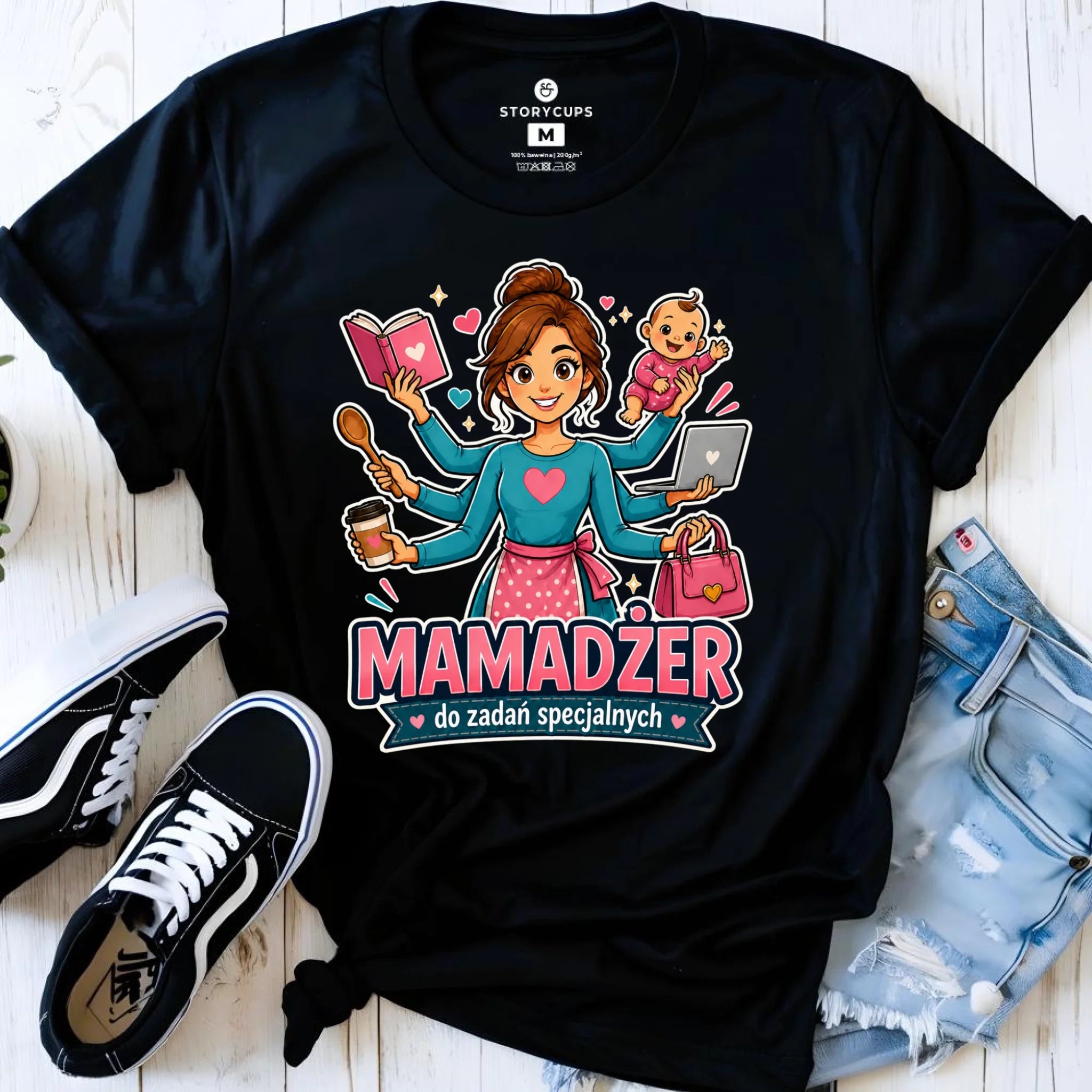 Koszulka dla mamy - Mamadżer do zadań specjalnych DM28 - StoryCups.pl