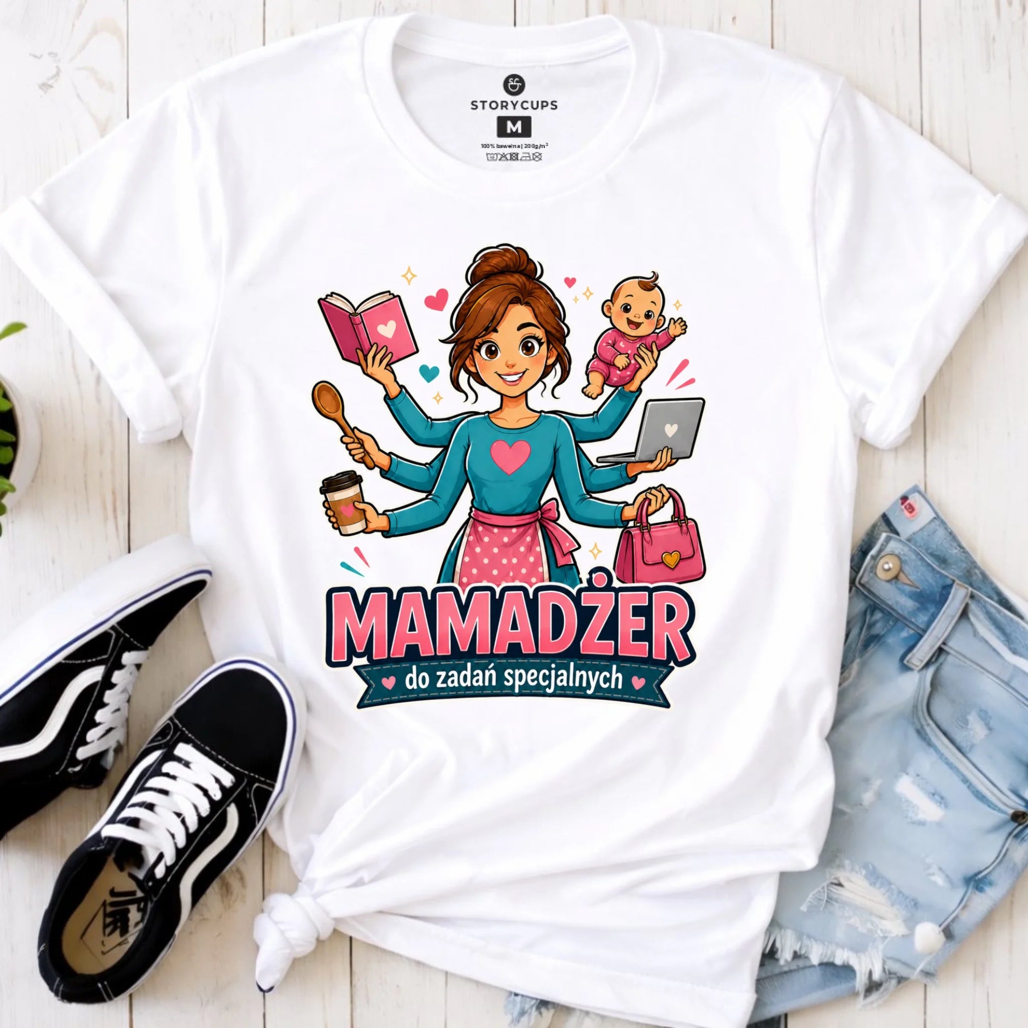 Koszulka dla mamy - Mamadżer do zadań specjalnych DM28 - StoryCups.pl