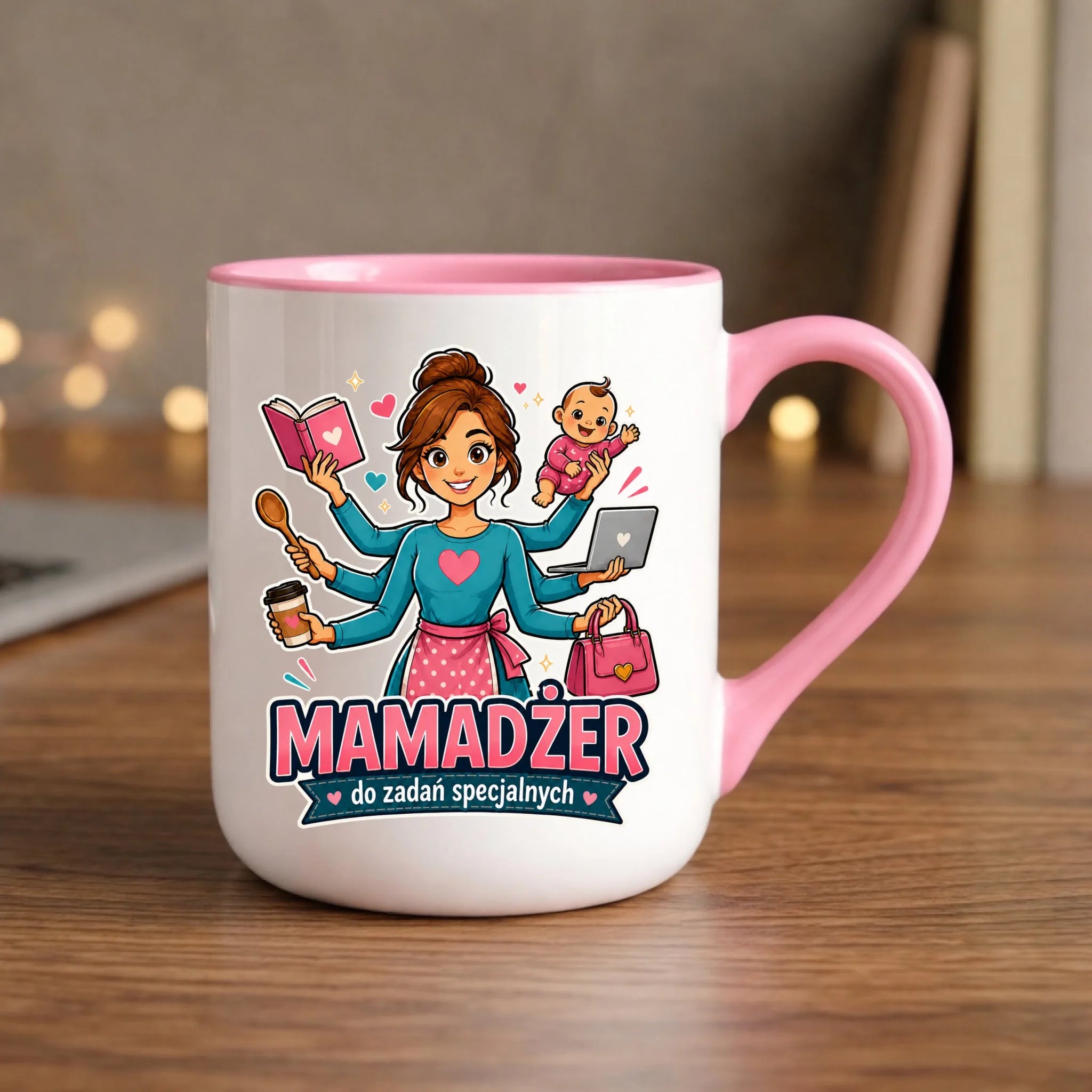 Kubek elegant dla mamy - Mamadżer do zadań specjalnych DM28 - StoryCups.pl