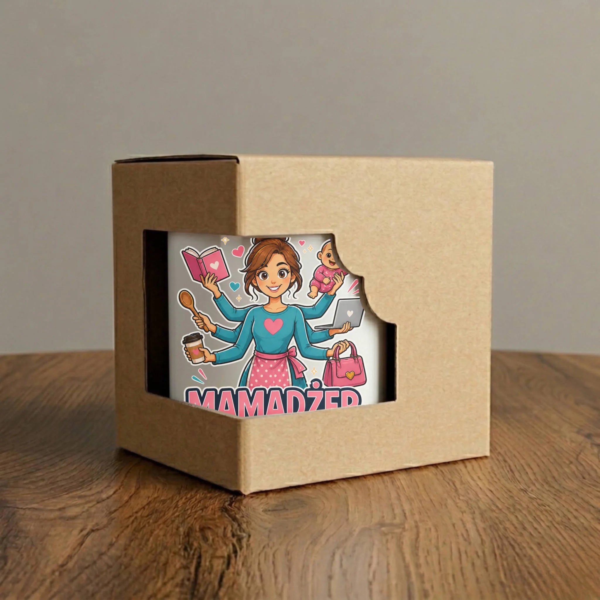 Kubek elegant dla mamy - Mamadżer do zadań specjalnych DM28 - StoryCups.pl