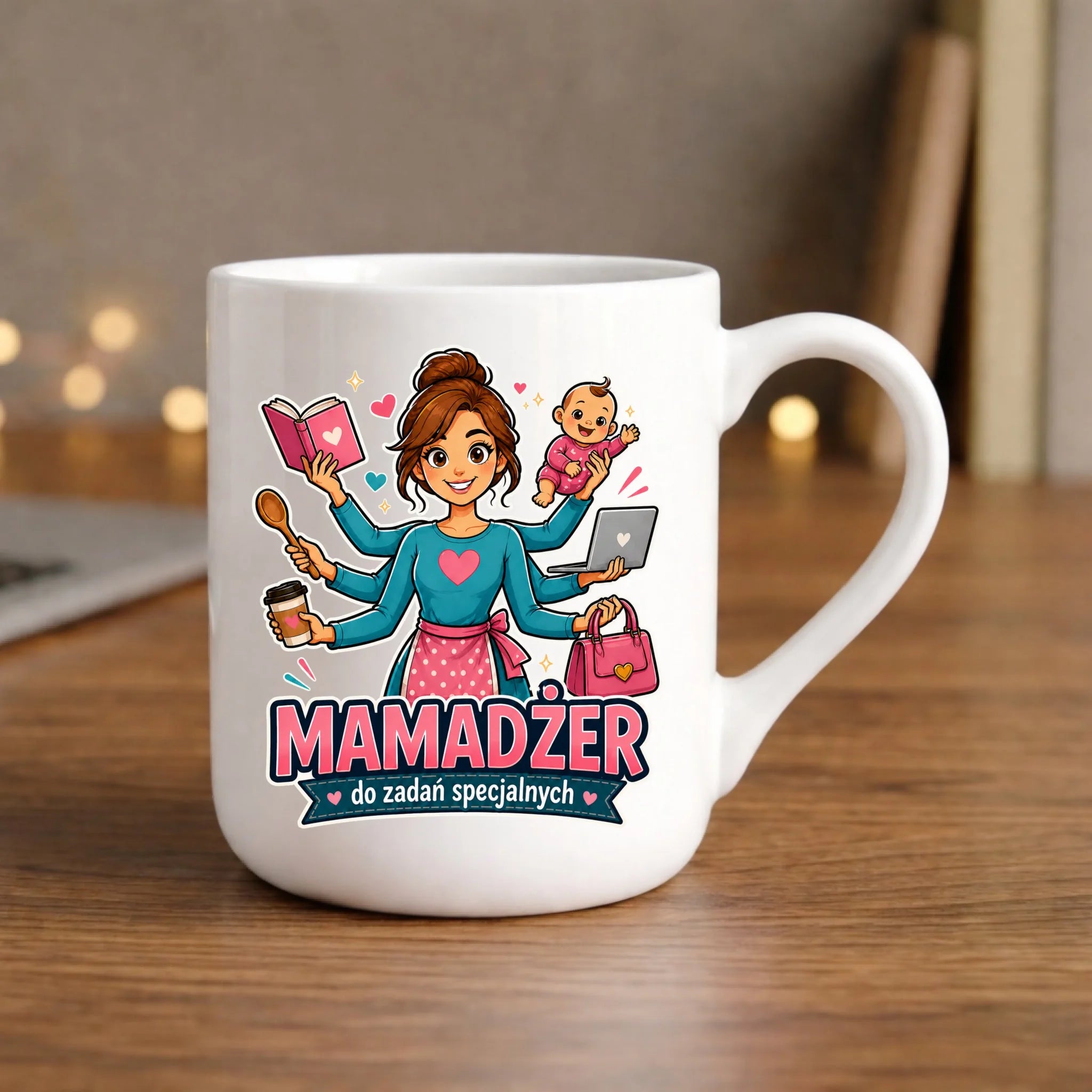 Kubek elegant dla mamy - Mamadżer do zadań specjalnych DM28 - StoryCups.pl