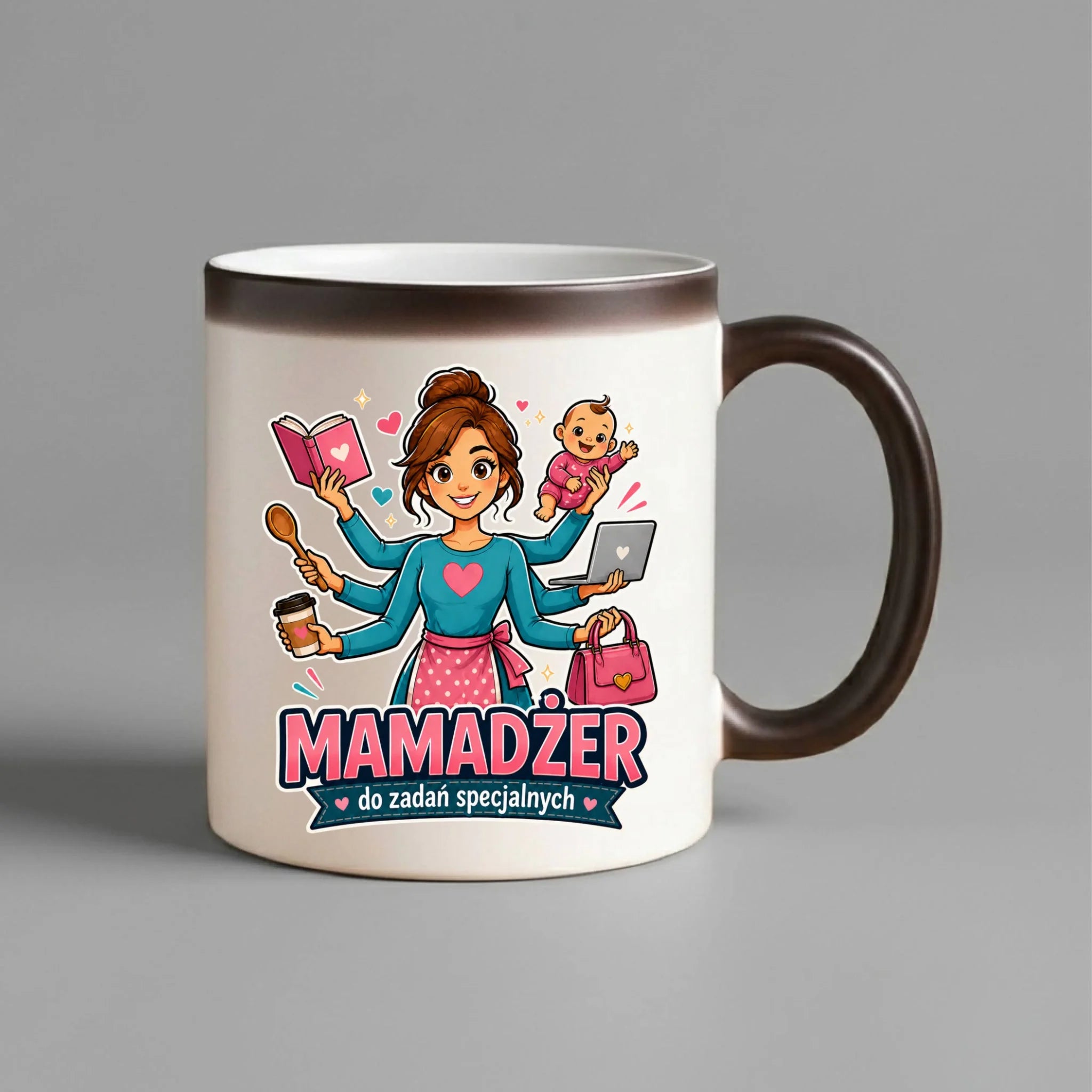 Kubek magiczny dla mamy - Mamadżer do zadań specjalnych DM28 - StoryCups.pl
