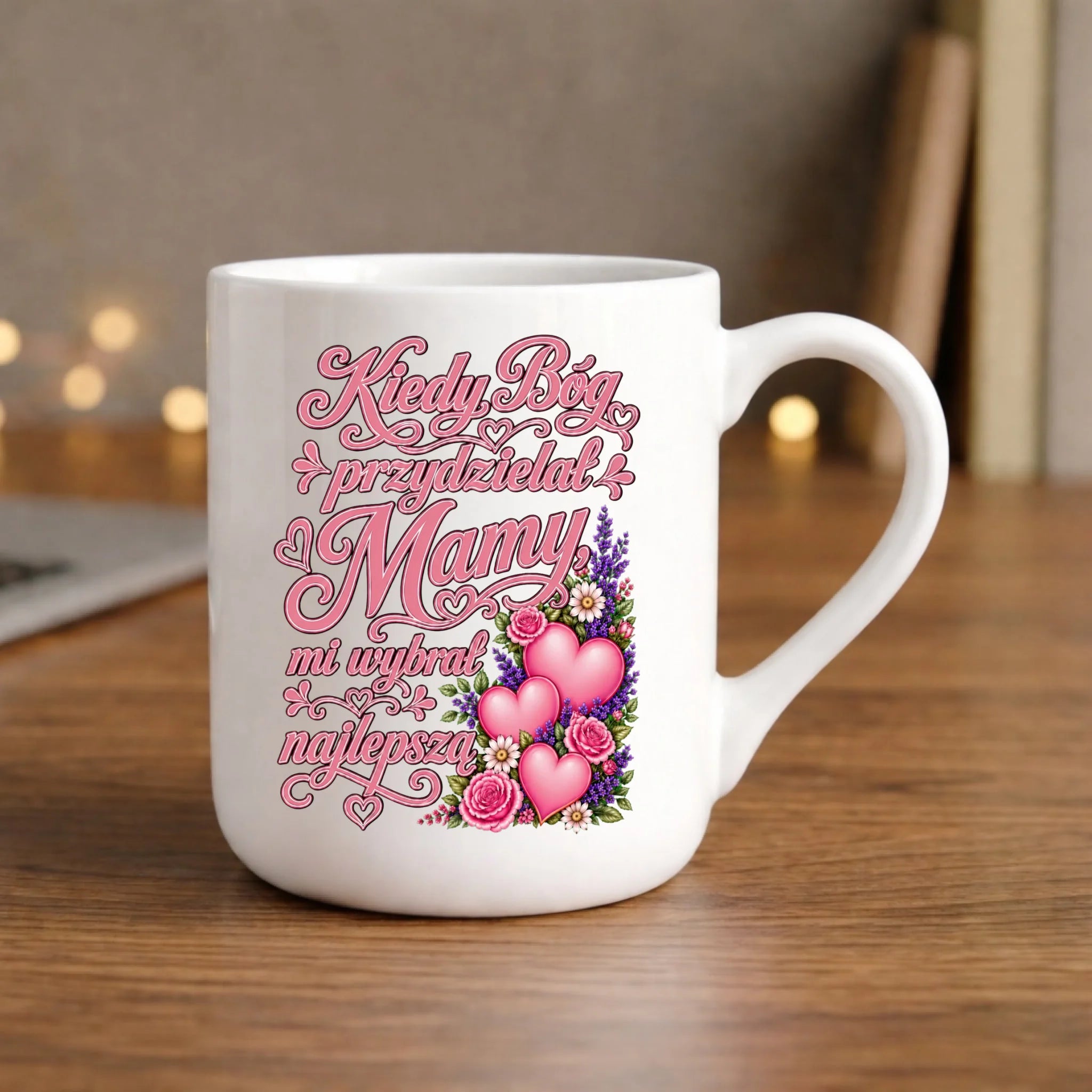 Kubek elegant dla mamy - Kiedy Bóg przydzielał mamy mi wybrał najlepszą DM29 - StoryCups.pl