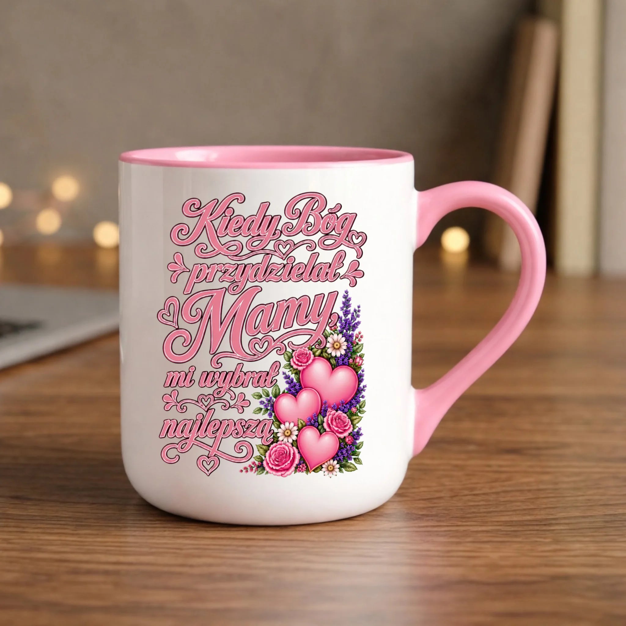 Kubek elegant dla mamy - Kiedy Bóg przydzielał mamy mi wybrał najlepszą DM29 - StoryCups.pl