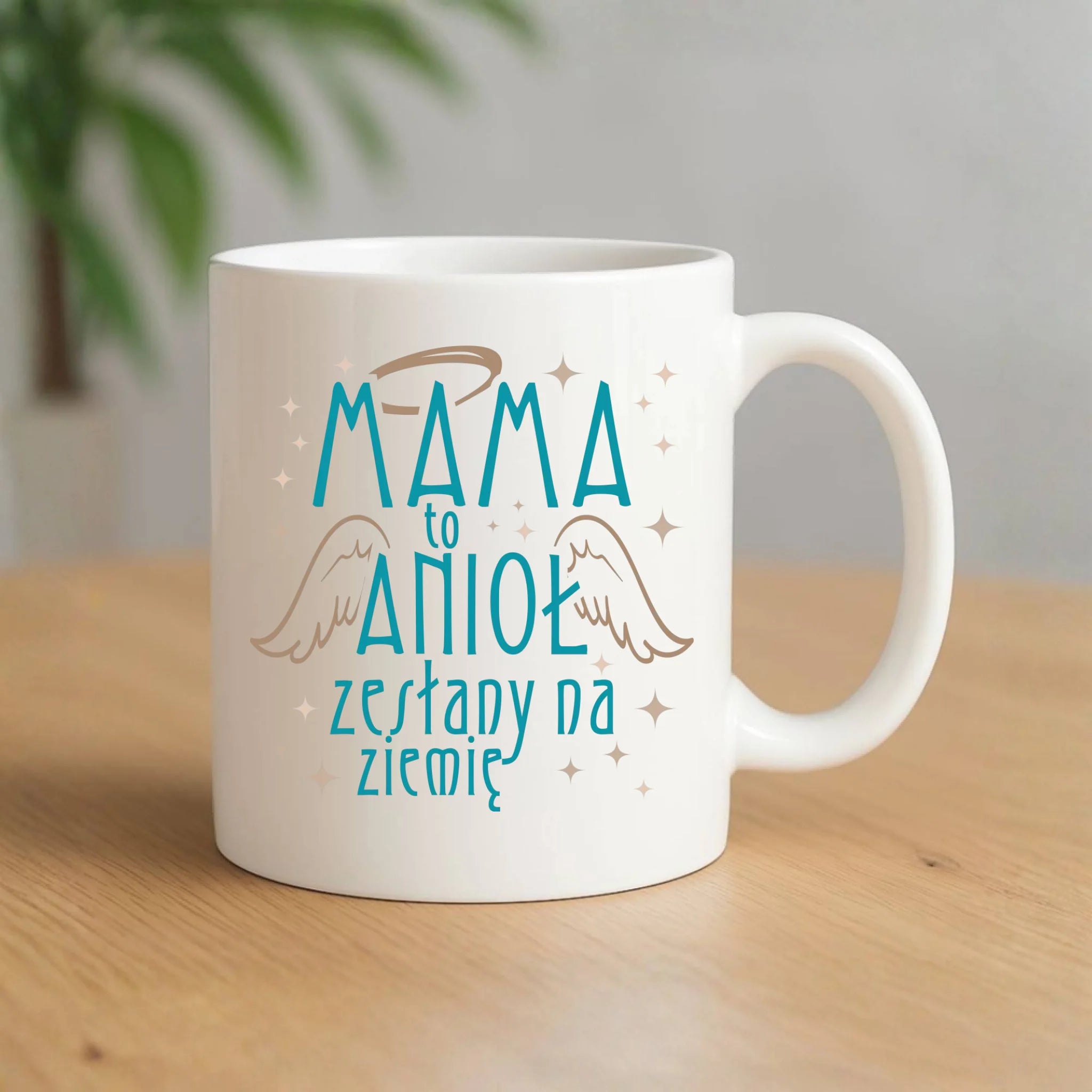 Kubek dla mamy - Mama to anioł zesłany na ziemię DM30 - StoryCups.pl