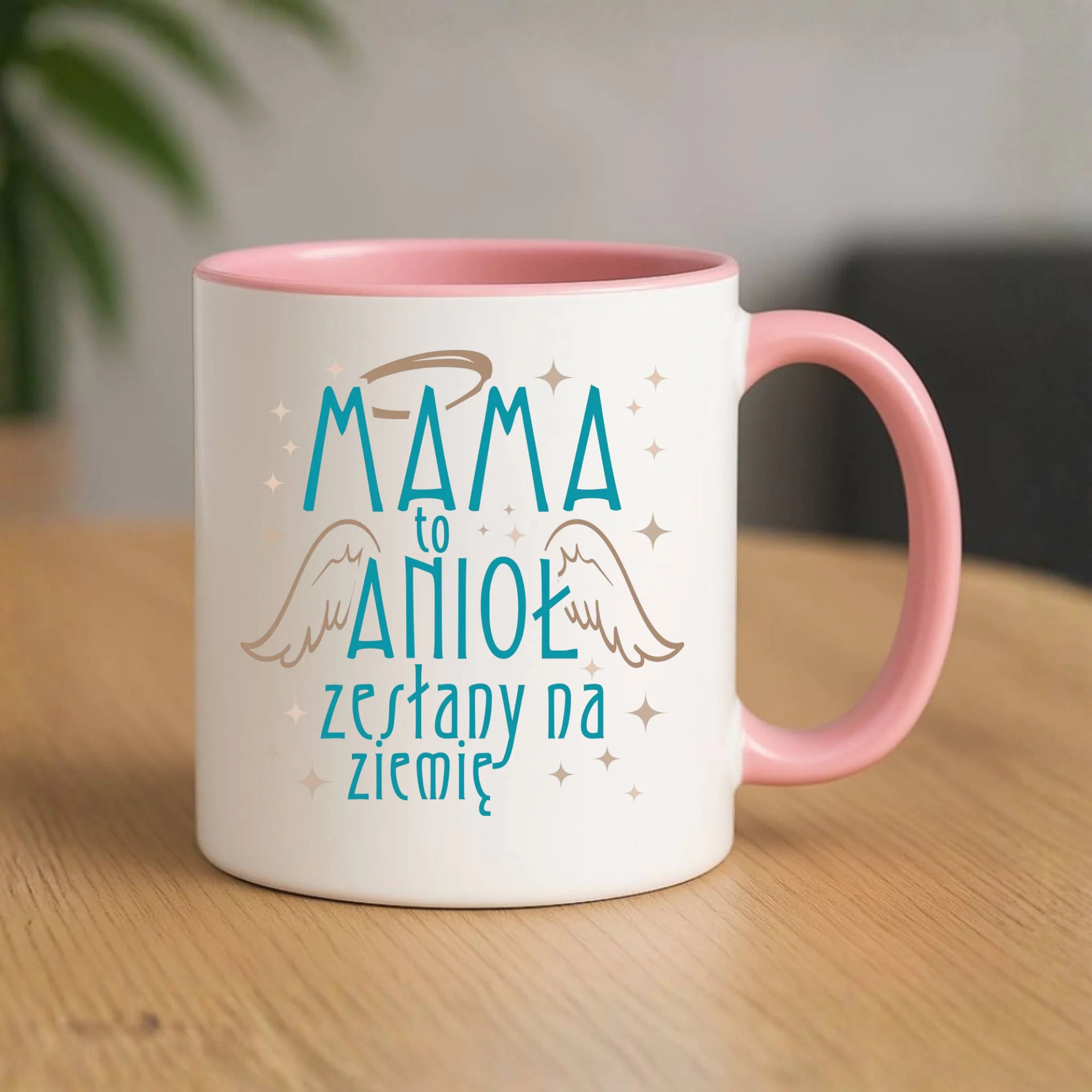 Kubek dla mamy - Mama to anioł zesłany na ziemię DM30 - StoryCups.pl