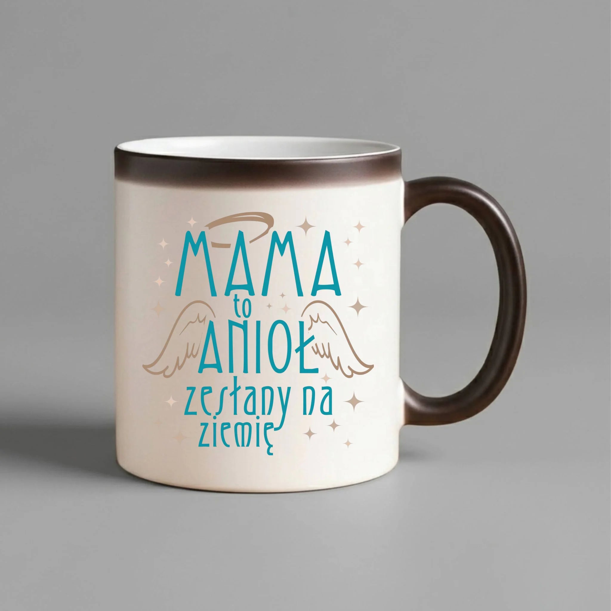 Kubek magiczny dla mamy - Mama to anioł zesłany na ziemię DM30 - StoryCups.pl