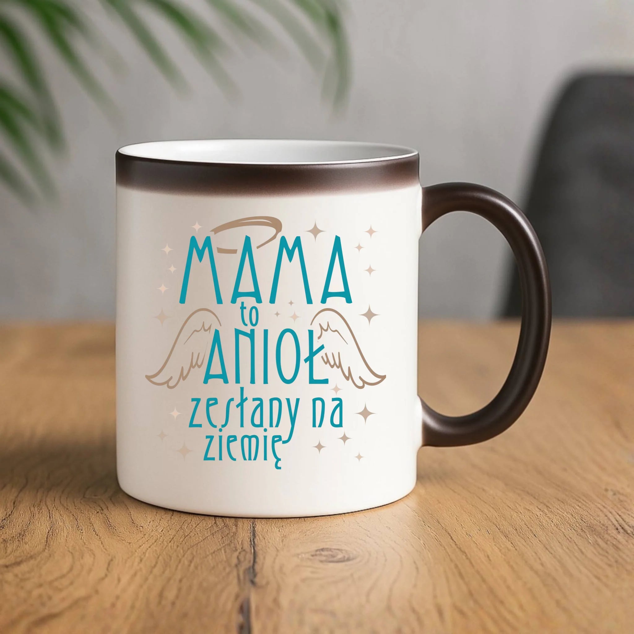 Kubek magiczny dla mamy - Mama to anioł zesłany na ziemię DM30 - StoryCups.pl