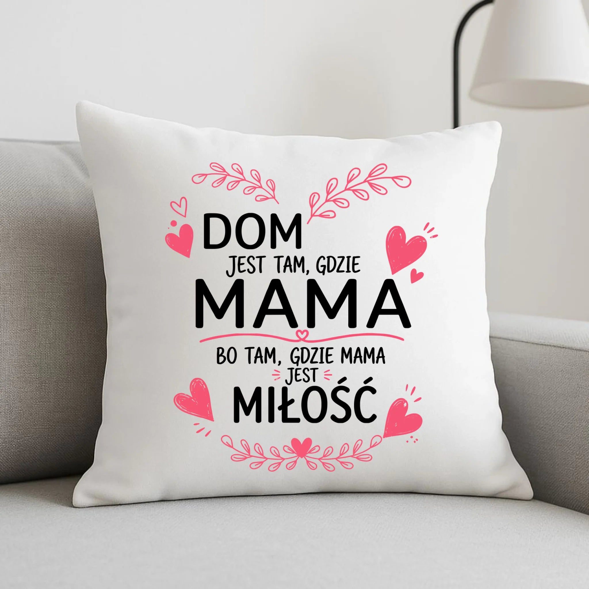 Poduszka dla mamy - Dom jest tam gdzie mama DM31 - StoryCups.pl