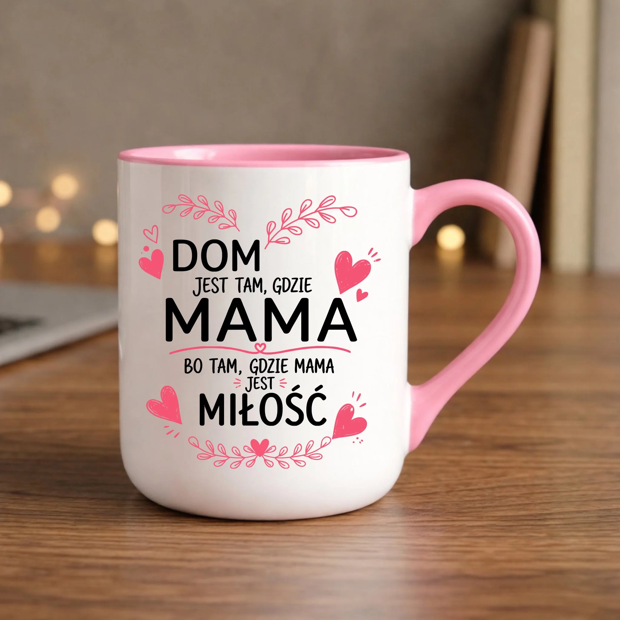 Kubek elegant dla mamy - Dom jest tam gdzie mama DM31 - StoryCups.pl