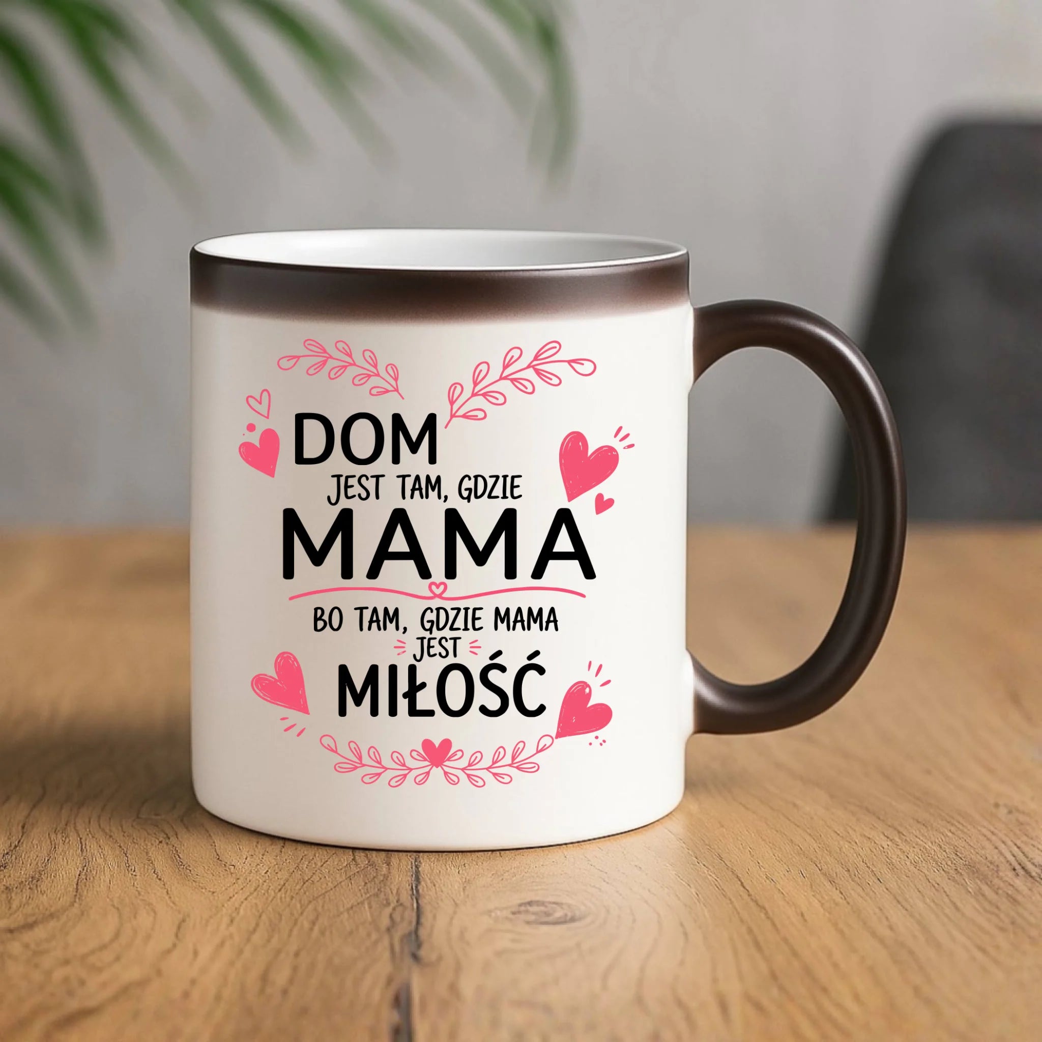 Kubek magiczny dla mamy - Dom jest tam gdzie mama DM31 - StoryCups.pl