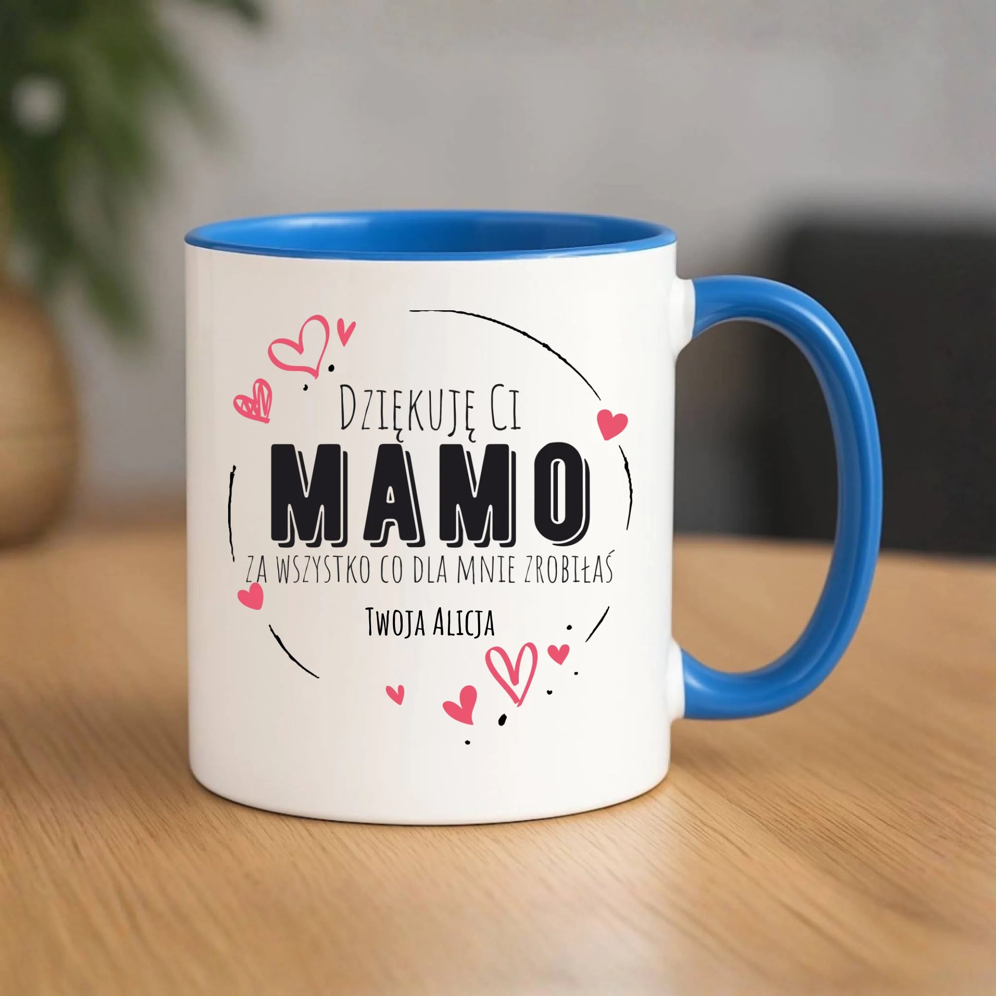 Kubek dla mamy - Dziękuję Ci Mamo - personalizowany DM32 - StoryCups.pl