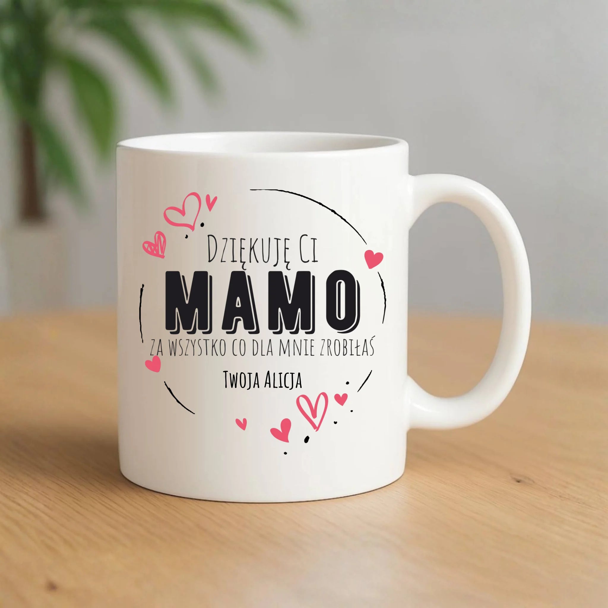 Kubek dla mamy - Dziękuję Ci Mamo - personalizowany DM32 - StoryCups.pl
