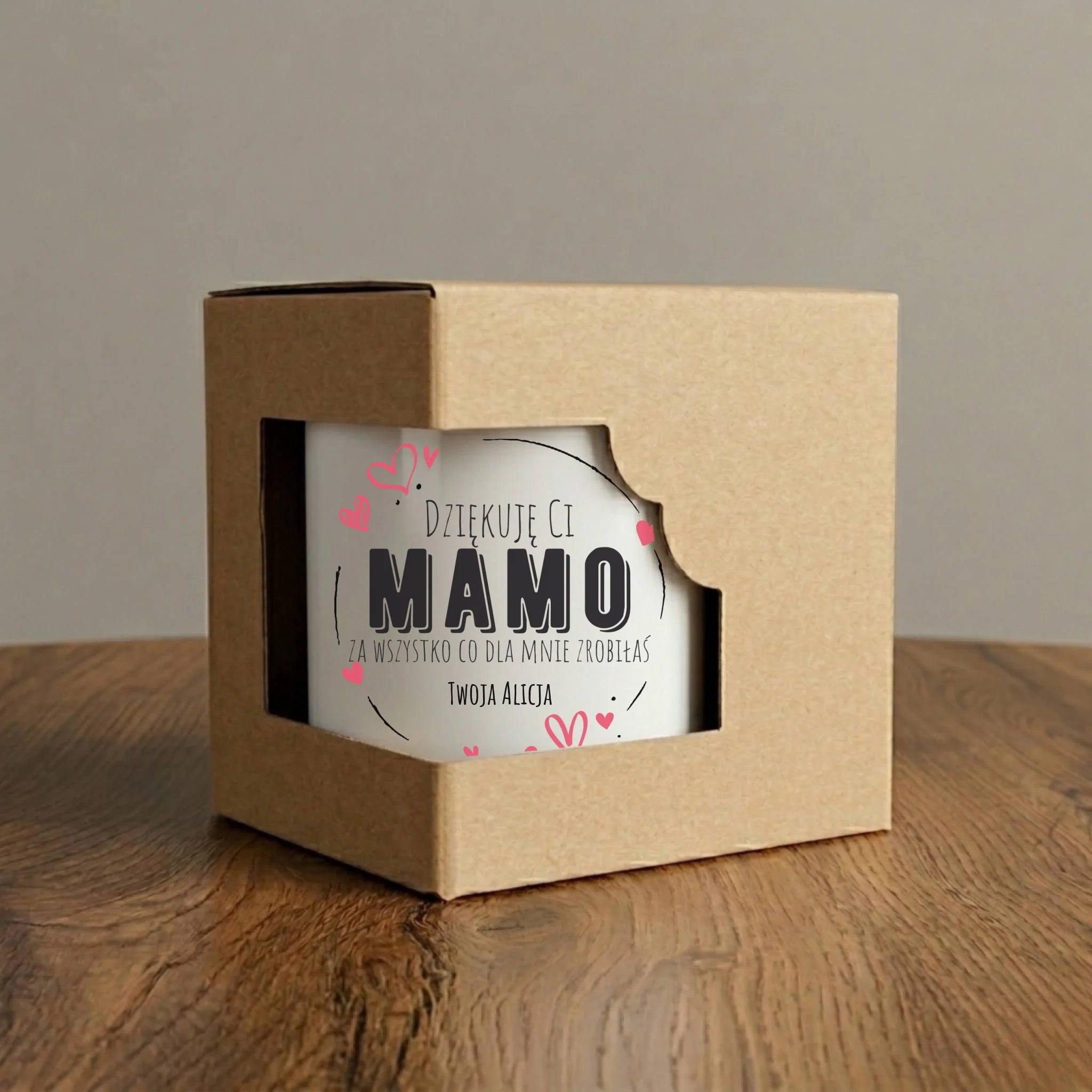 Kubek dla mamy - Dziękuję Ci Mamo - personalizowany DM32 - StoryCups.pl