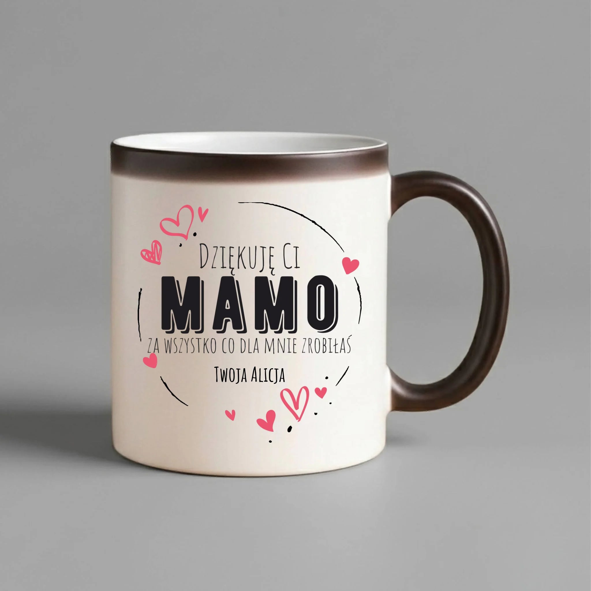 Kubek magiczny dla mamy - Dziękuję Ci Mamo - personalizowany DM32 - StoryCups.pl
