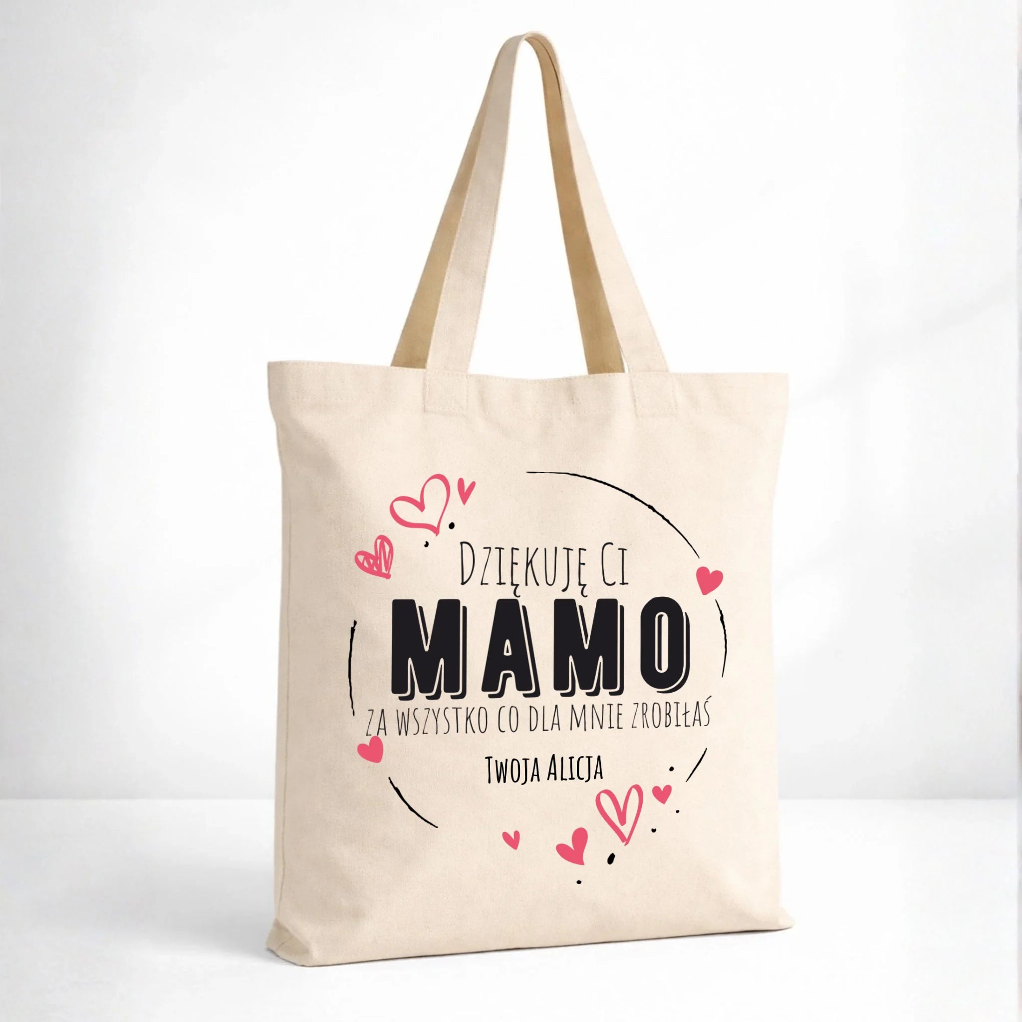 Torba dla mamy - Dziękuję Ci Mamo - personalizowana DM32 - StoryCups.pl