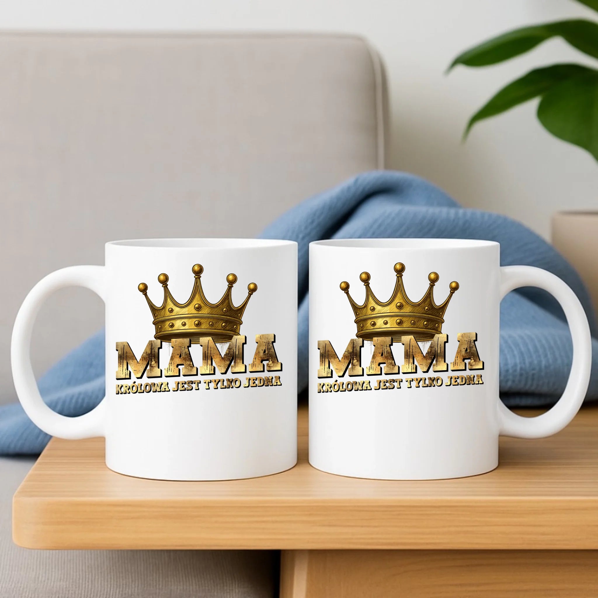 Zestaw poduszka i kubek dla mamy - Królowa jest tylko jedna DM33 - StoryCups.pl
