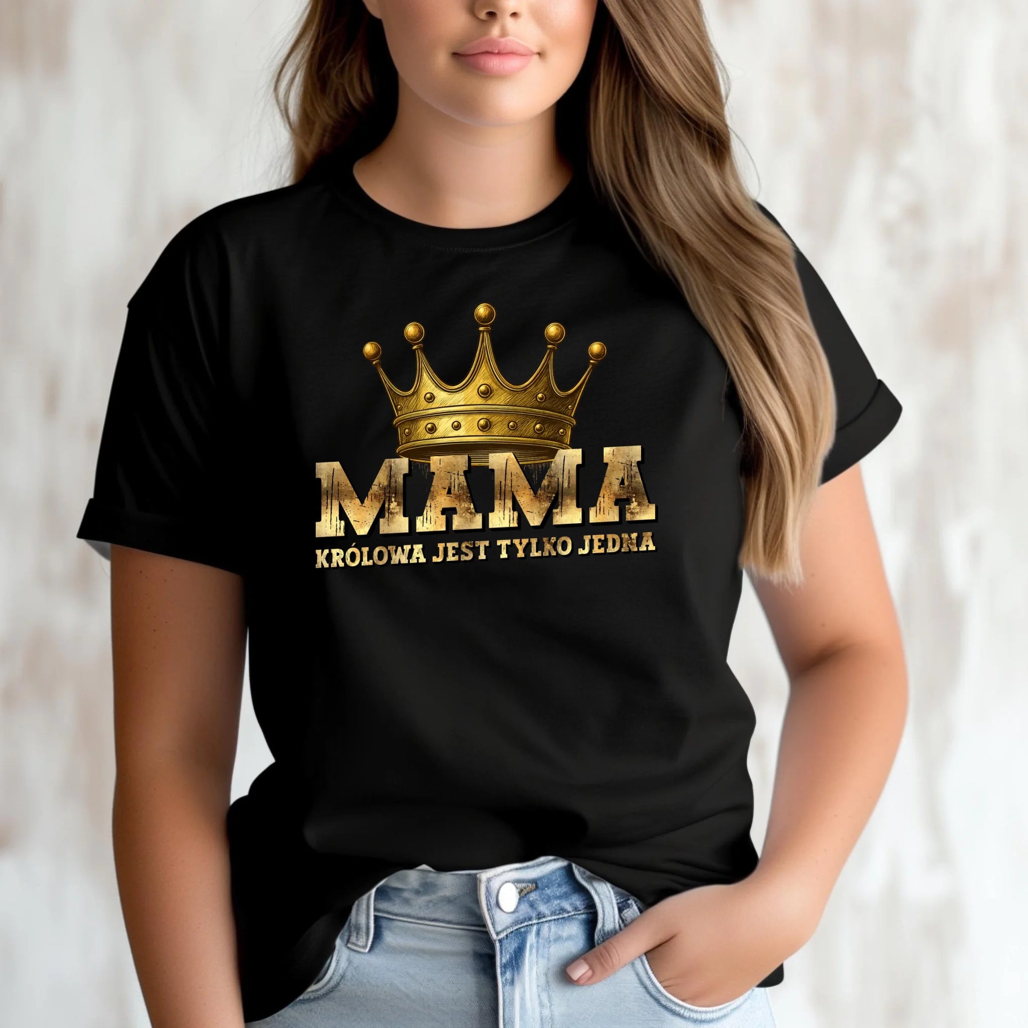 Koszulka dla mamy - Królowa jest tylko jedna DM33 - StoryCups.pl