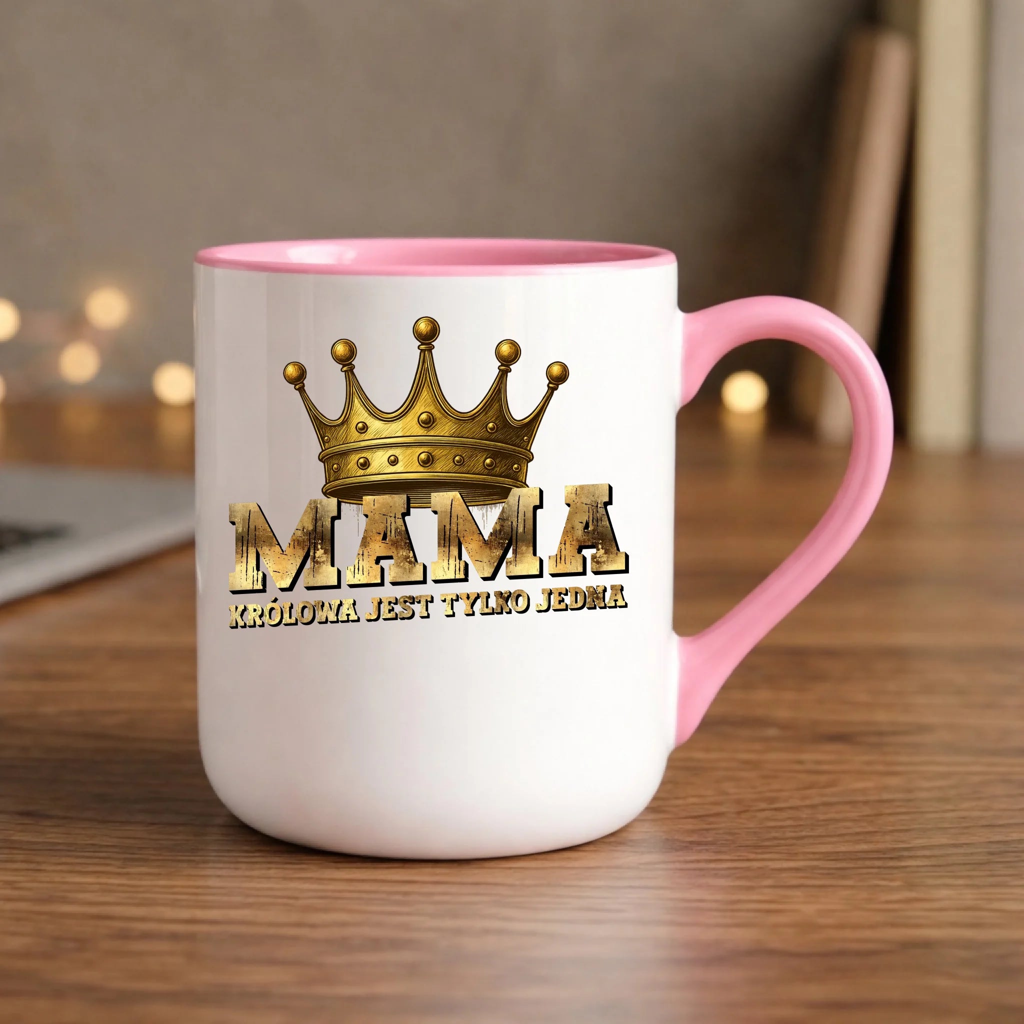 Kubek elegant dla mamy - Królowa jest tylko jedna DM33 - StoryCups.pl