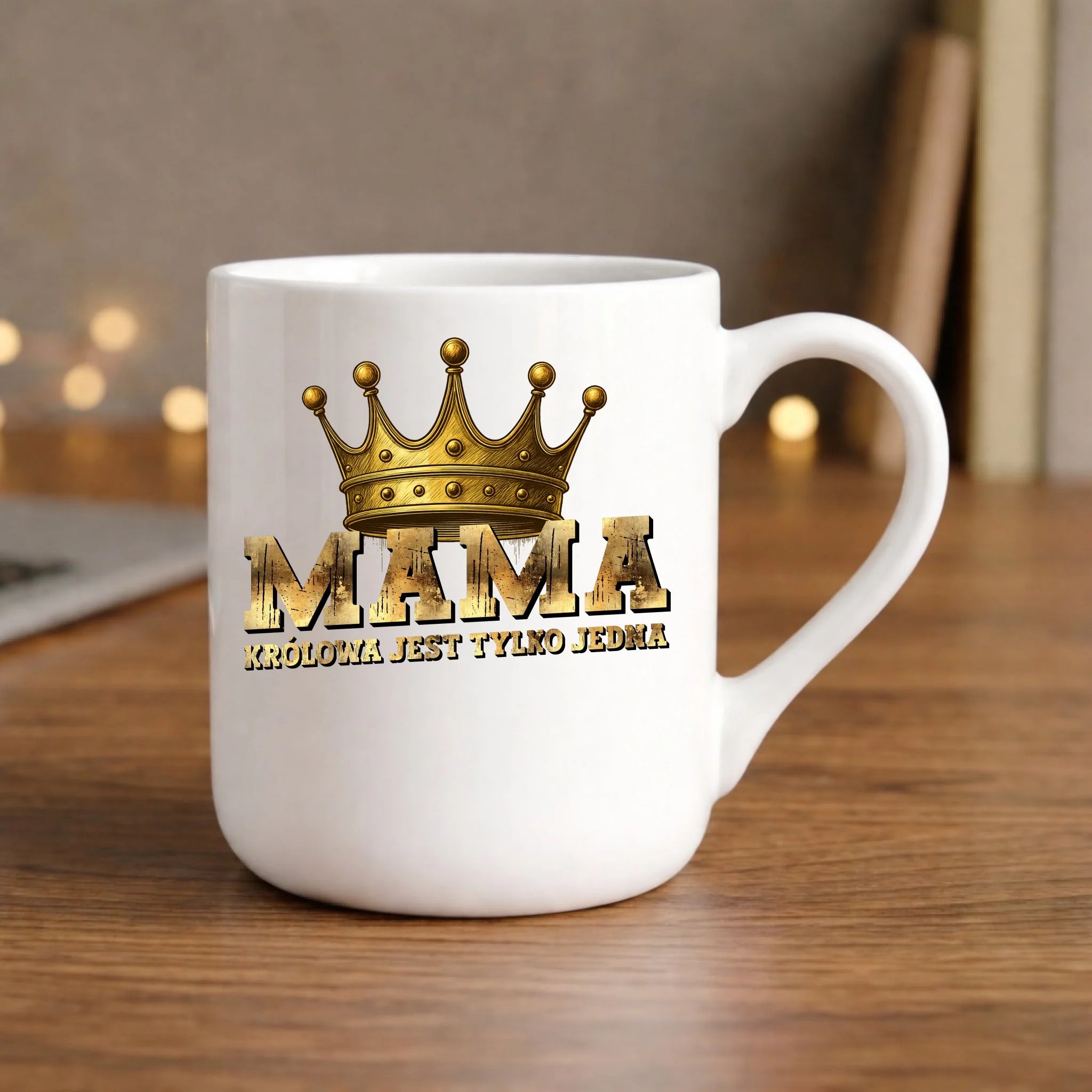 Kubek elegant dla mamy - Królowa jest tylko jedna DM33 - StoryCups.pl