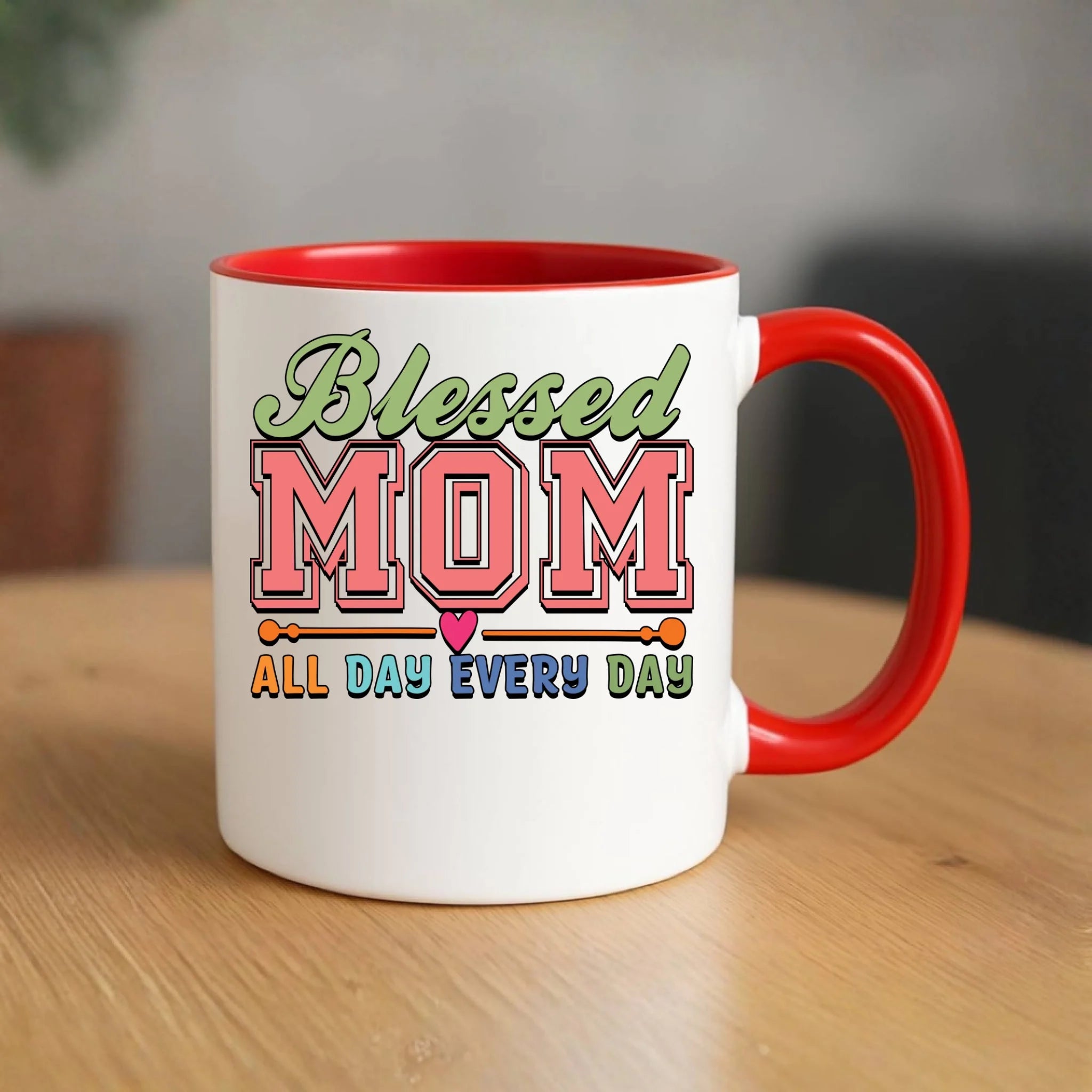 Kubek dla mamy - Blessed mom all day every day DM36 - StoryCups.pl