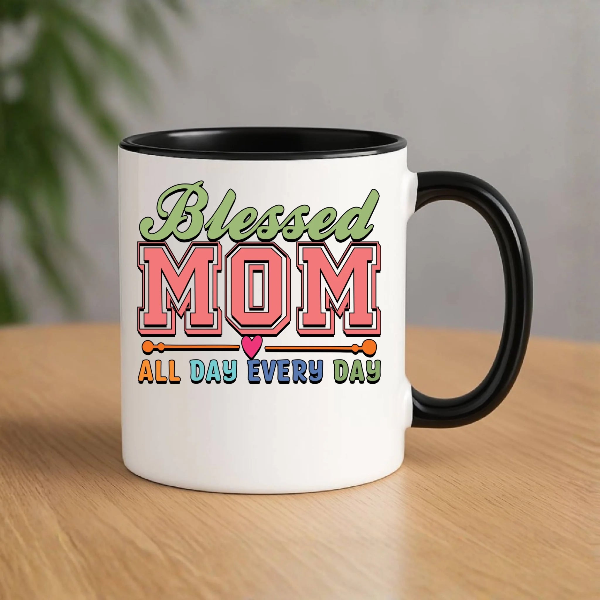 Kubek dla mamy - Blessed mom all day every day DM36 - StoryCups.pl