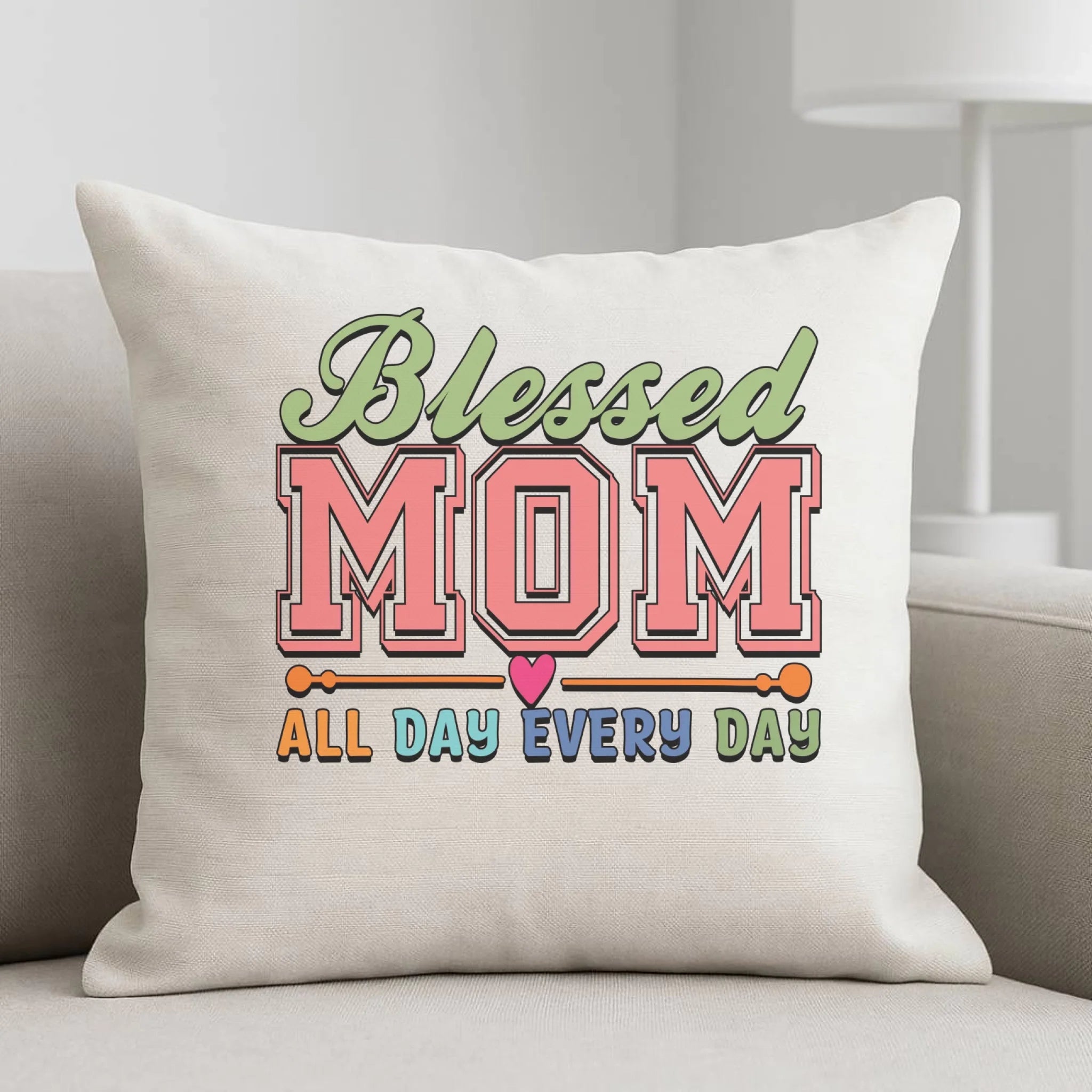 Poduszka dla mamy - Blessed mom all day every day DM36 - StoryCups.pl