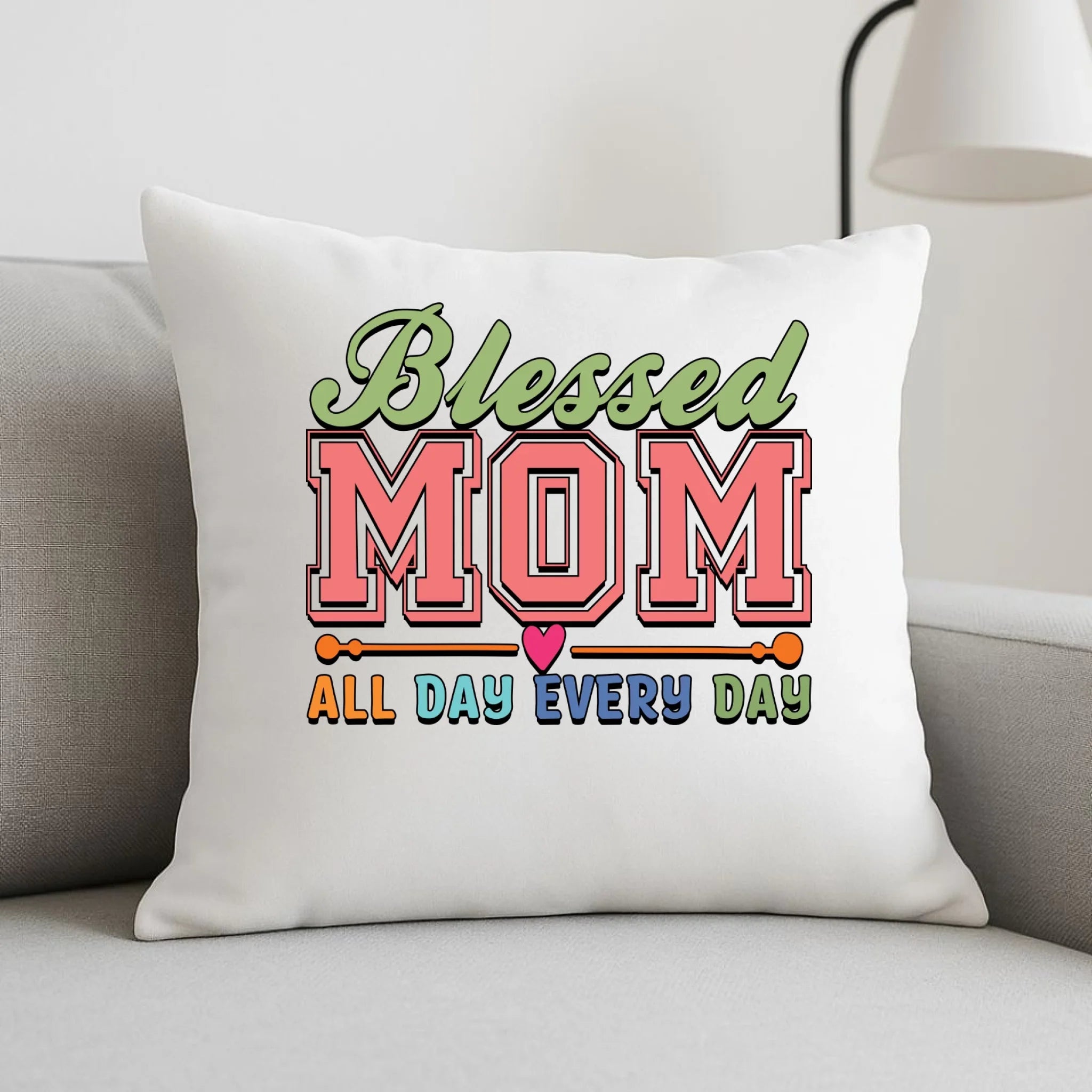 Poduszka dla mamy - Blessed mom all day every day DM36 - StoryCups.pl