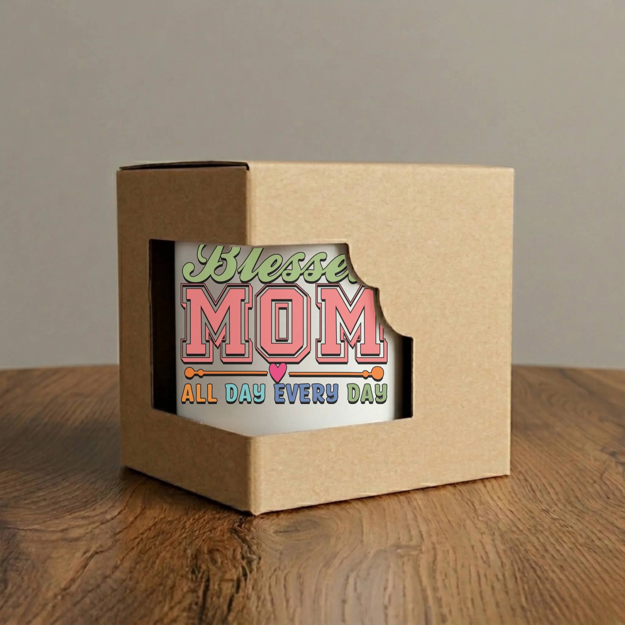 Kubek elegant dla mamy - Blessed mom all day every day DM36 - StoryCups.pl