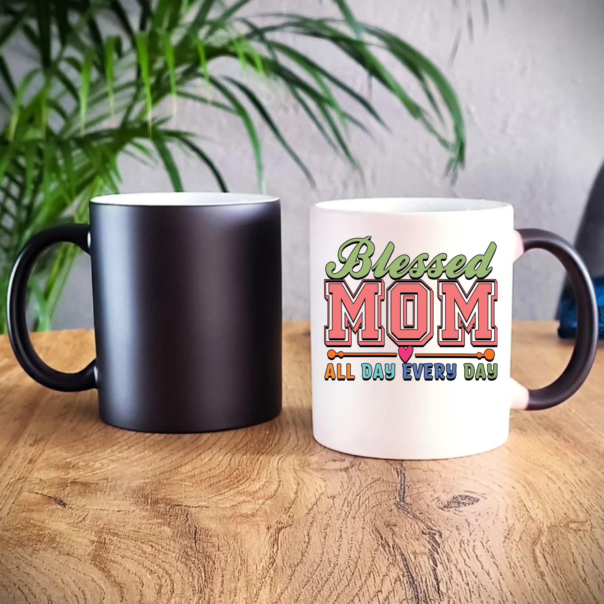 Kubek magiczny dla mamy - Blessed mom all day every day DM36 - StoryCups.pl