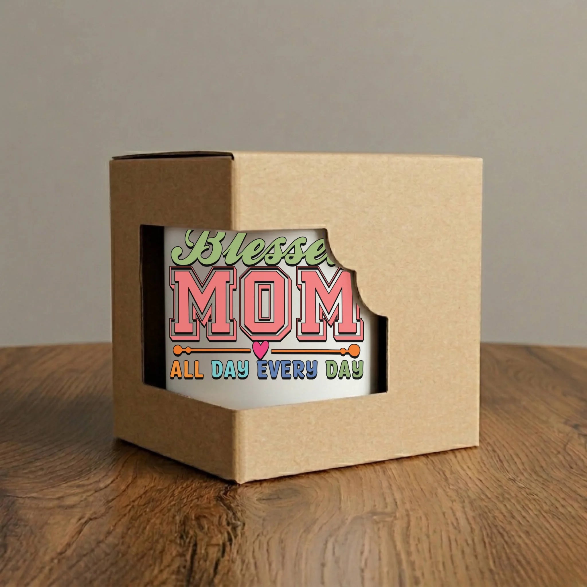 Kubek magiczny dla mamy - Blessed mom all day every day DM36 - StoryCups.pl