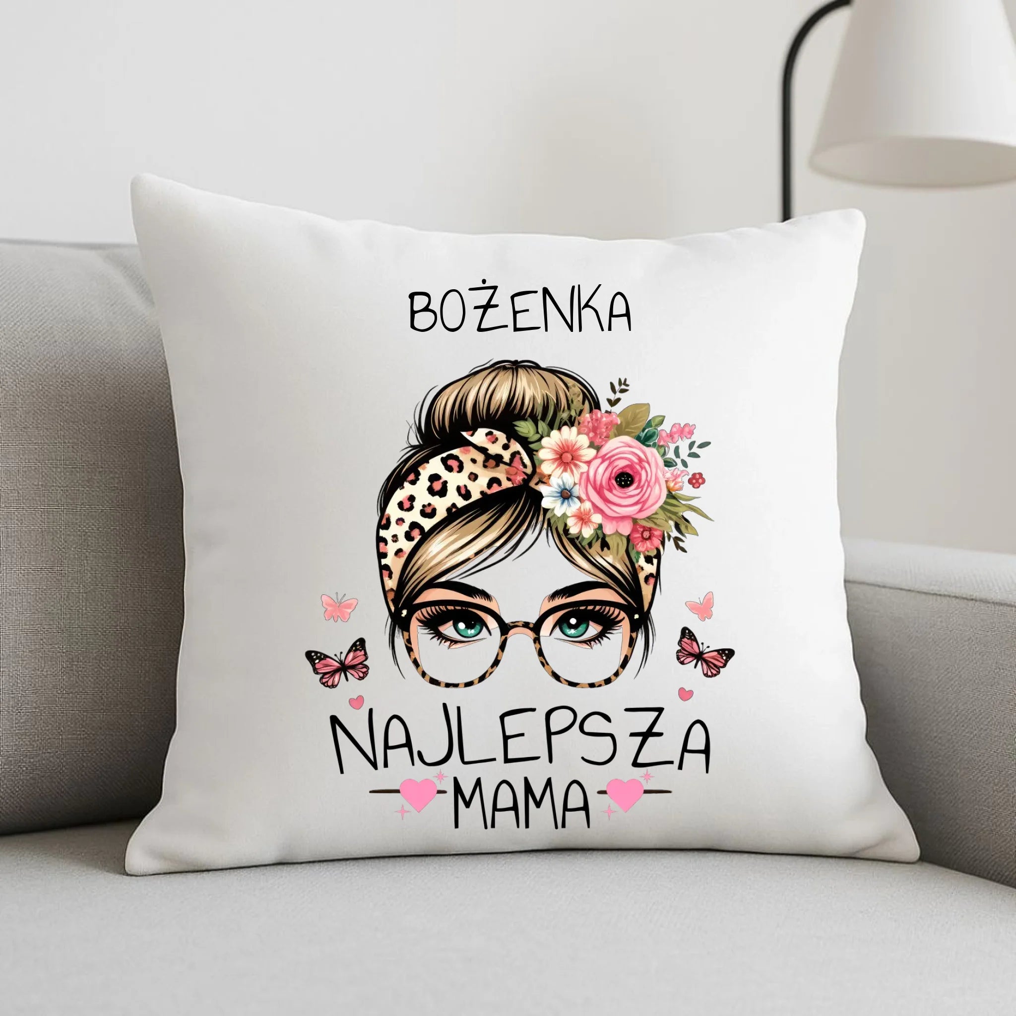 Poduszka dla mamy - Najlepsza mama - personalizowana DM37 - StoryCups.pl
