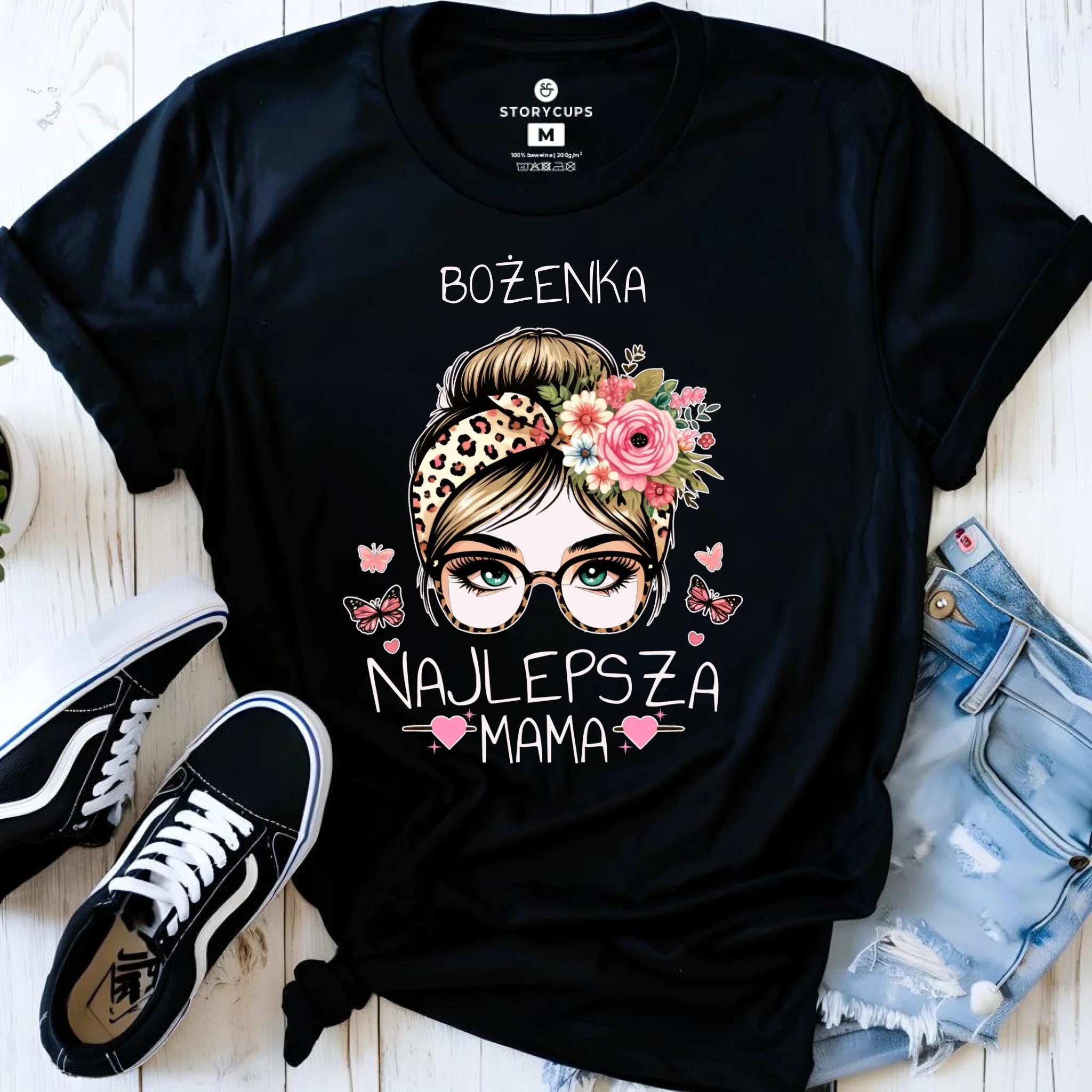 Koszulka dla mamy - Najlepsza mama - personalizowana DM37 - StoryCups.pl