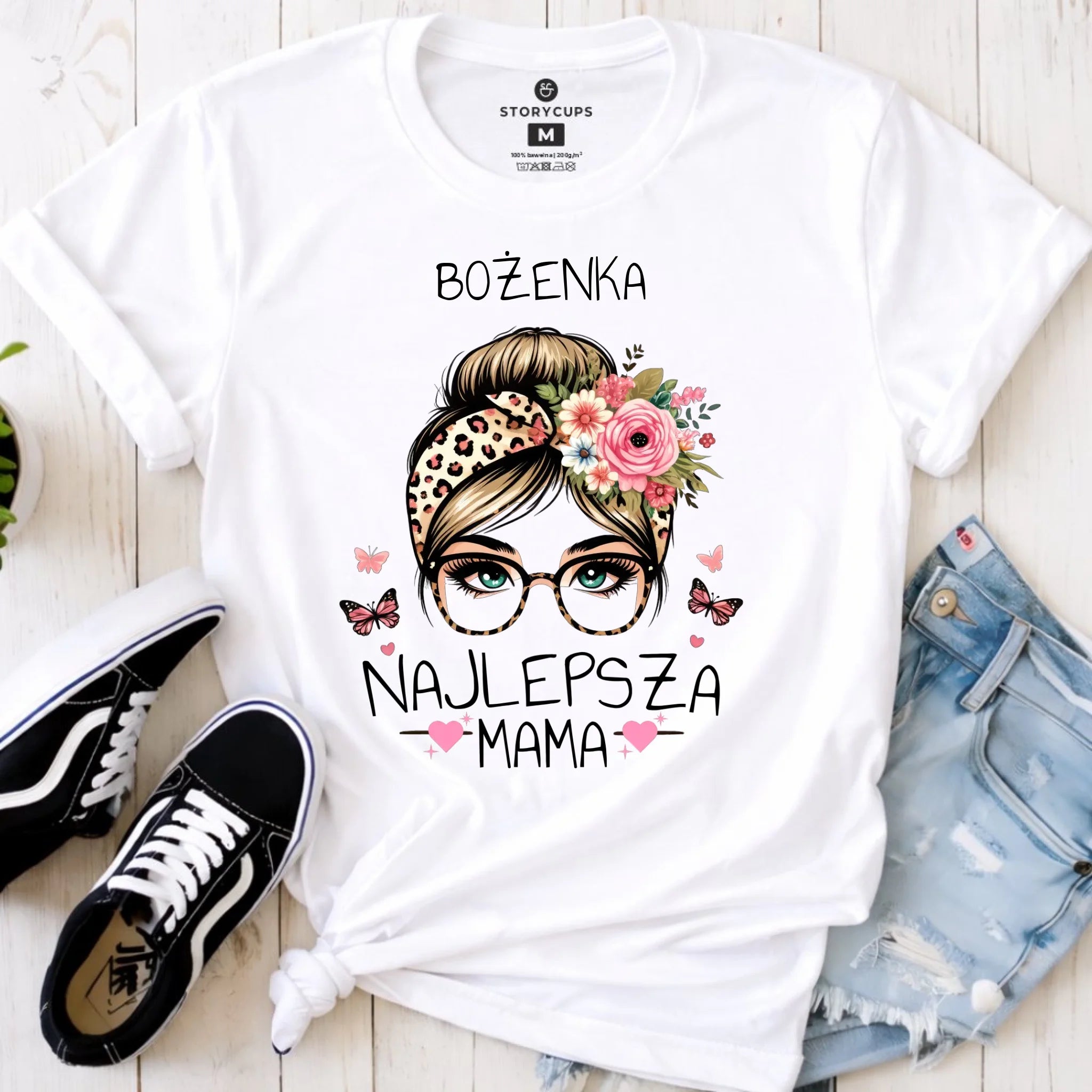 Koszulka dla mamy - Najlepsza mama - personalizowana DM37 - StoryCups.pl