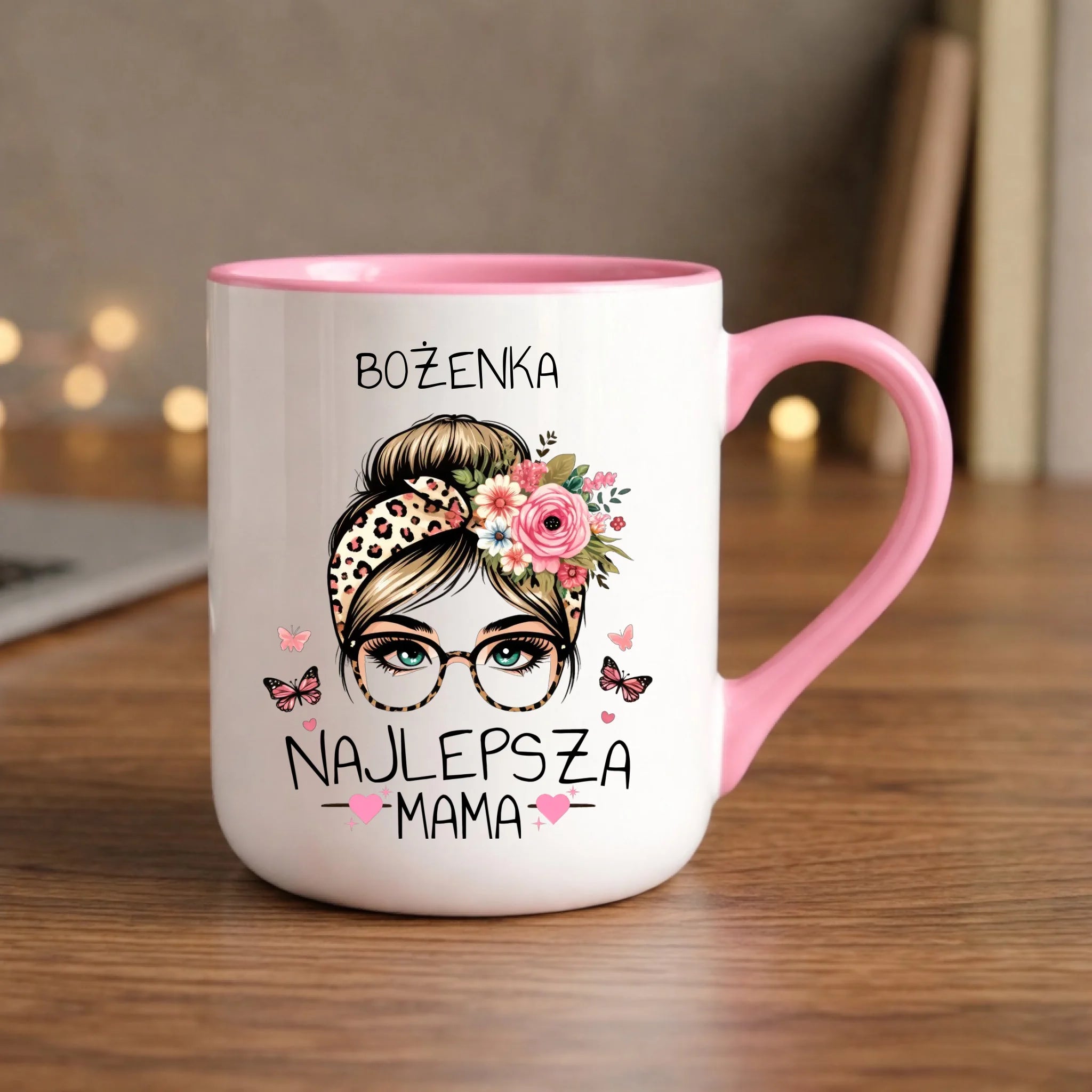 Kubek elegant dla mamy - Najlepsza mama - personalizowany DM37 - StoryCups.pl