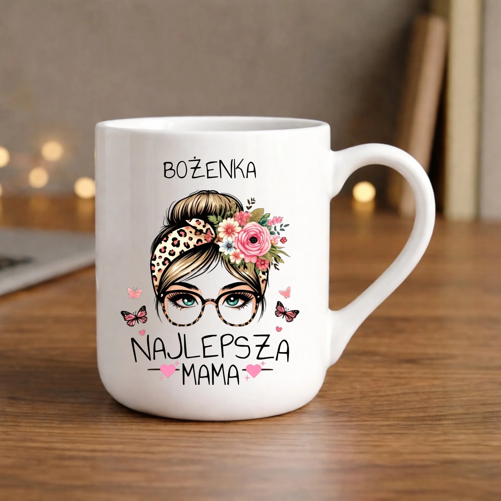 Kubek elegant dla mamy - Najlepsza mama - personalizowany DM37 - StoryCups.pl