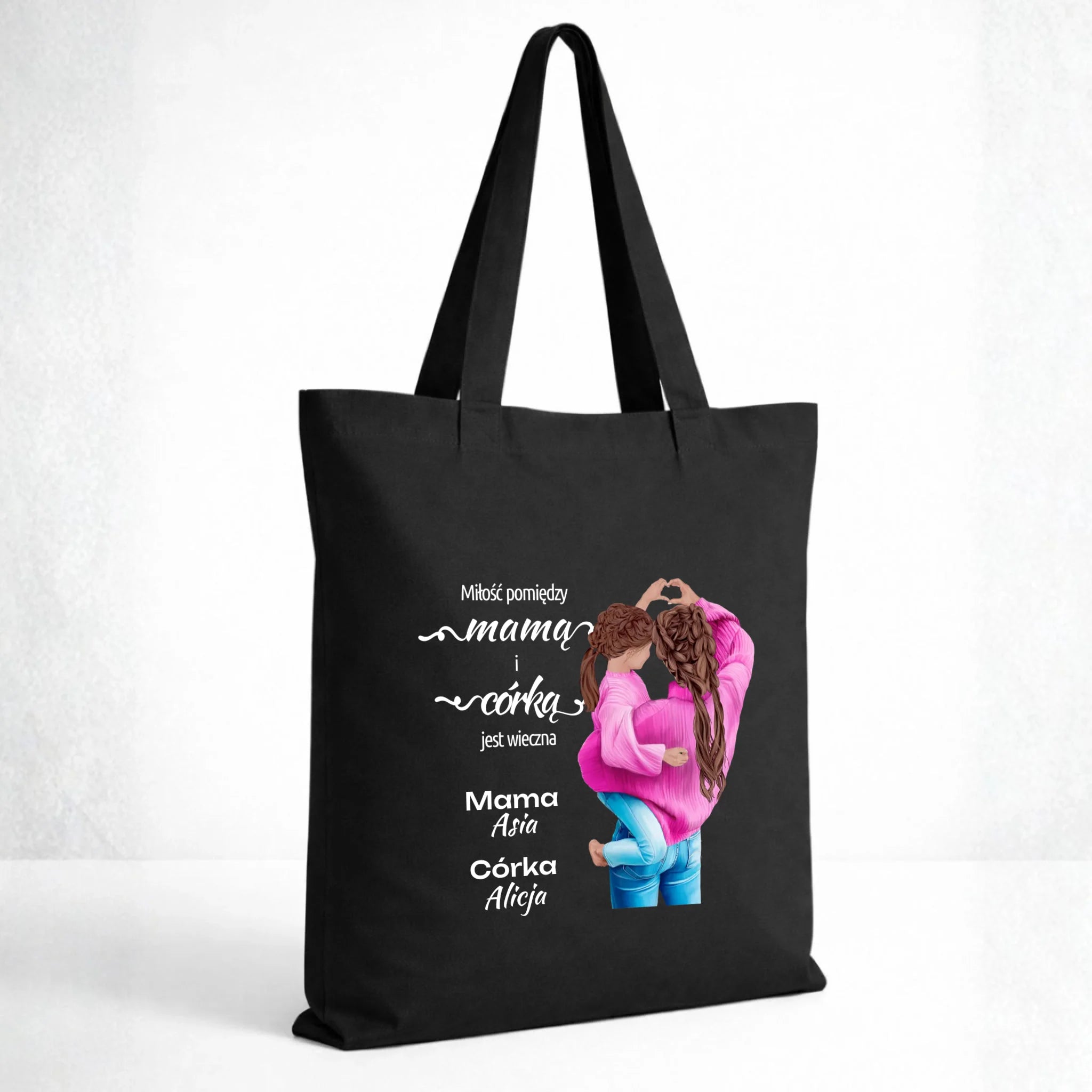 Torba dla mamy od córki - Miłość jest wieczna - personalizowana DM38 - StoryCups.pl